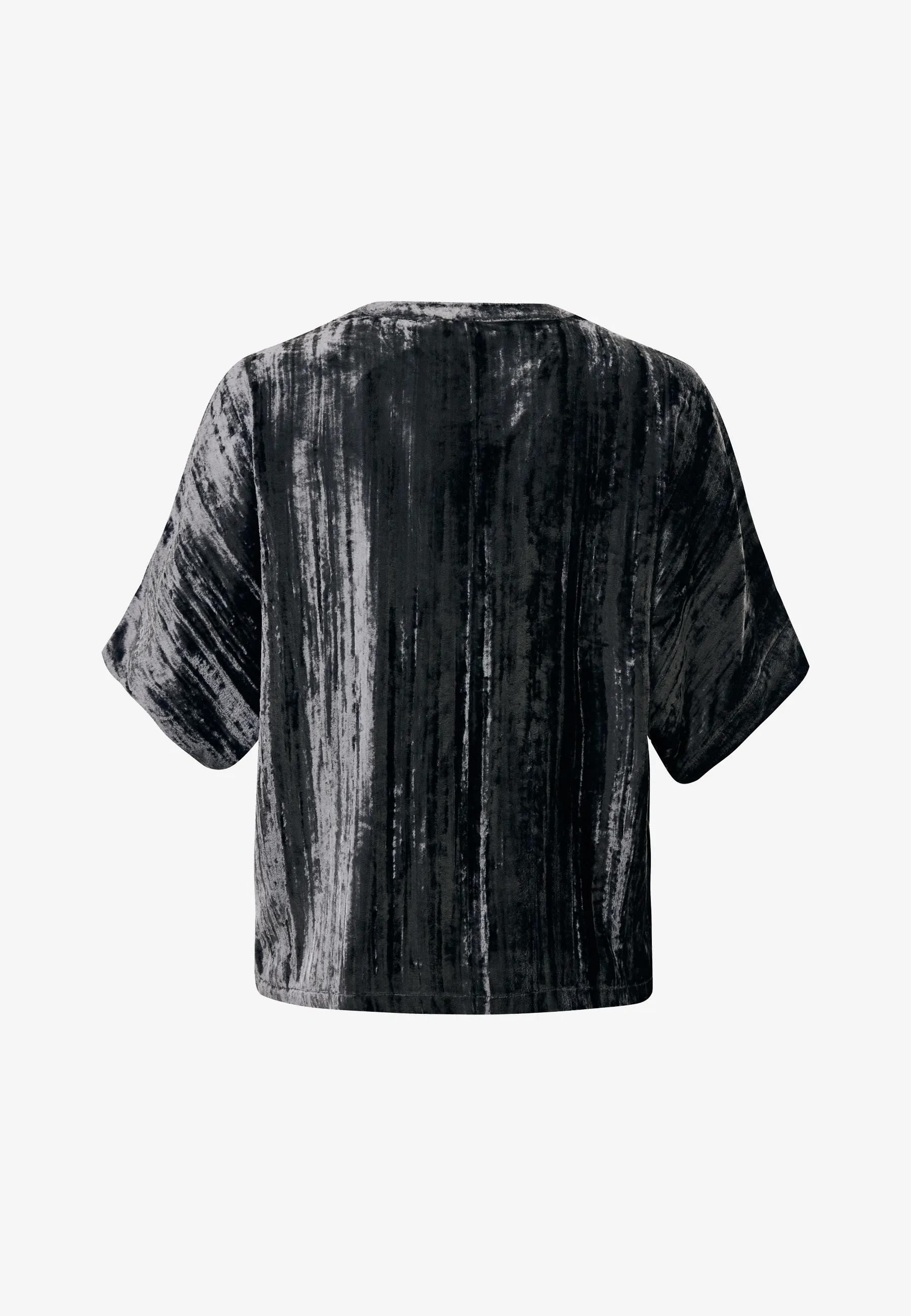 Mexx Women | Dark grey velvet top