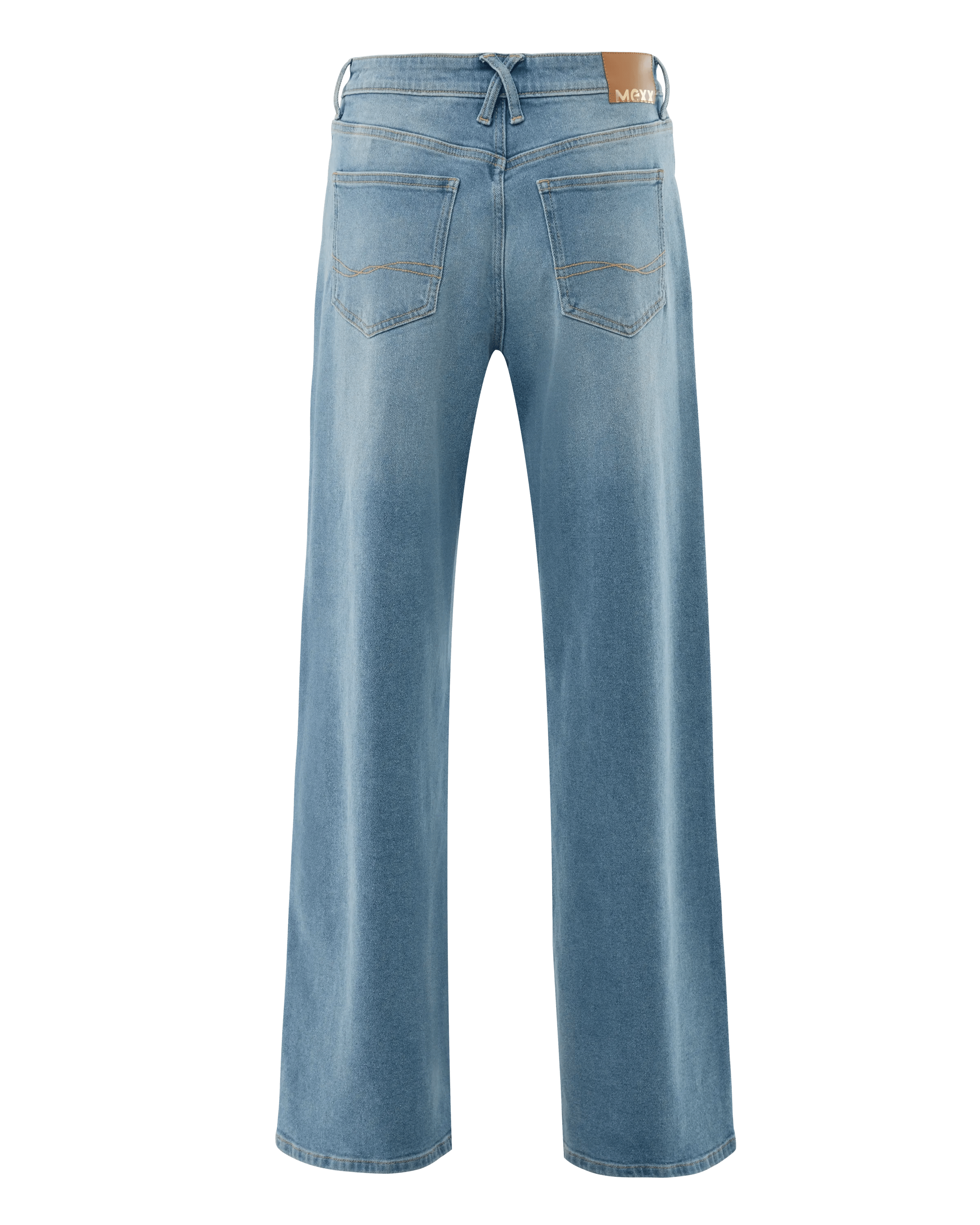 Lynn Denim-Hose Wide Leg Mittelblau