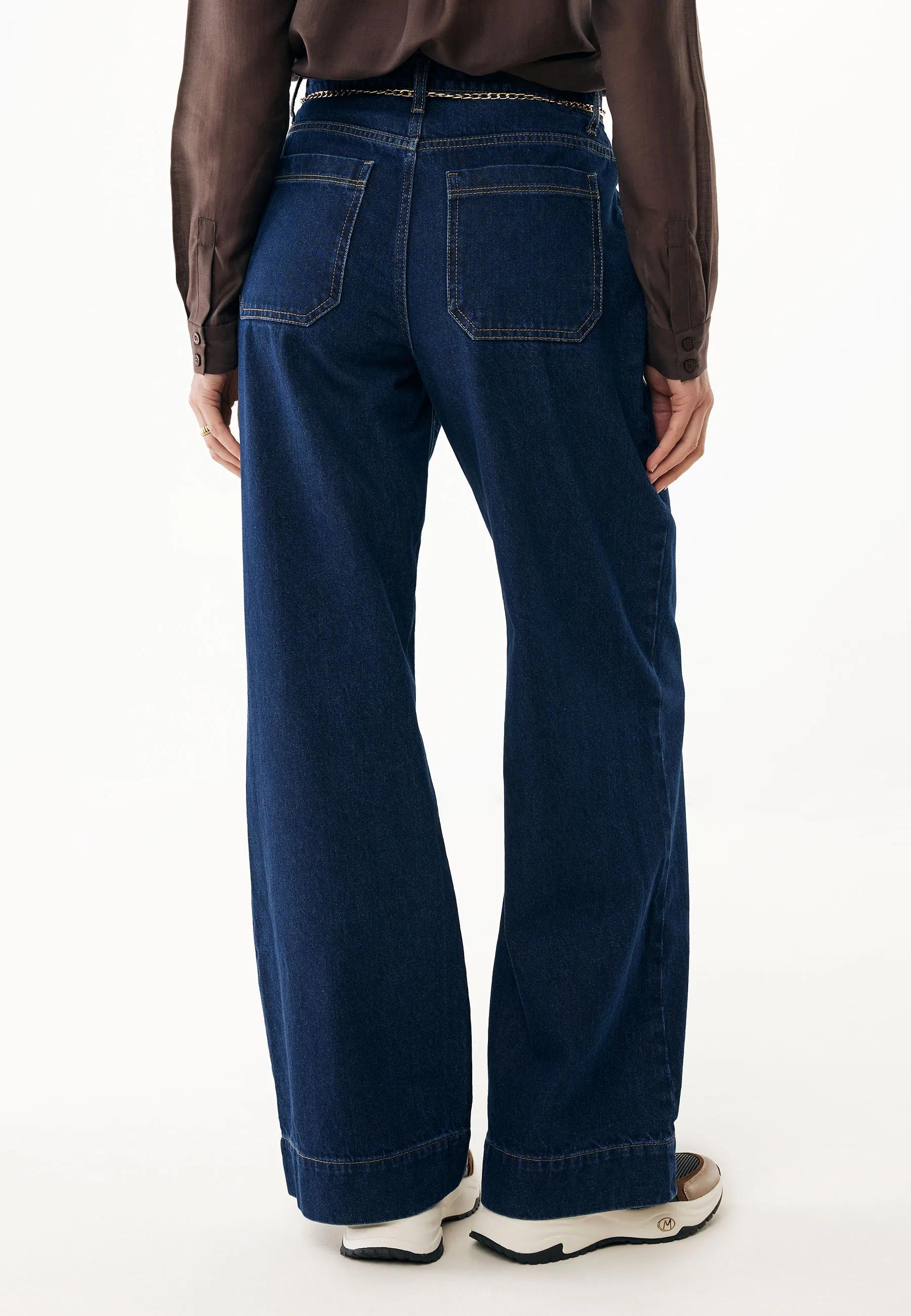 Wide-Leg Jeans Blue Stone
