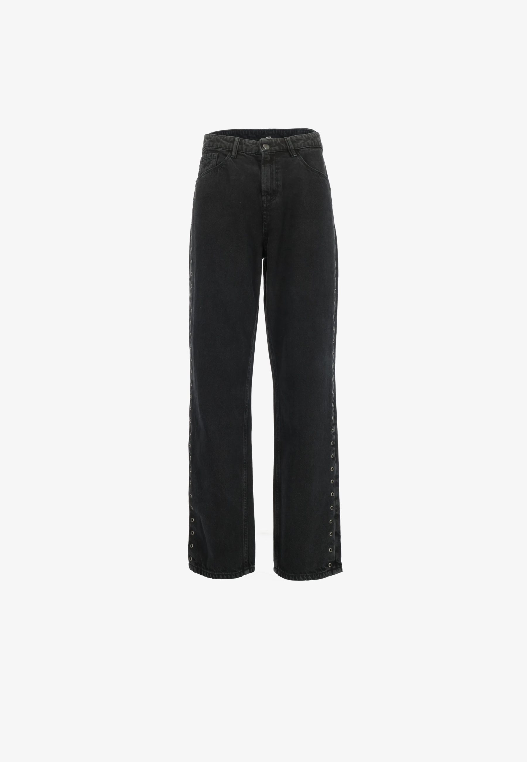 90s straight eyelet jeans Zwart rinsed