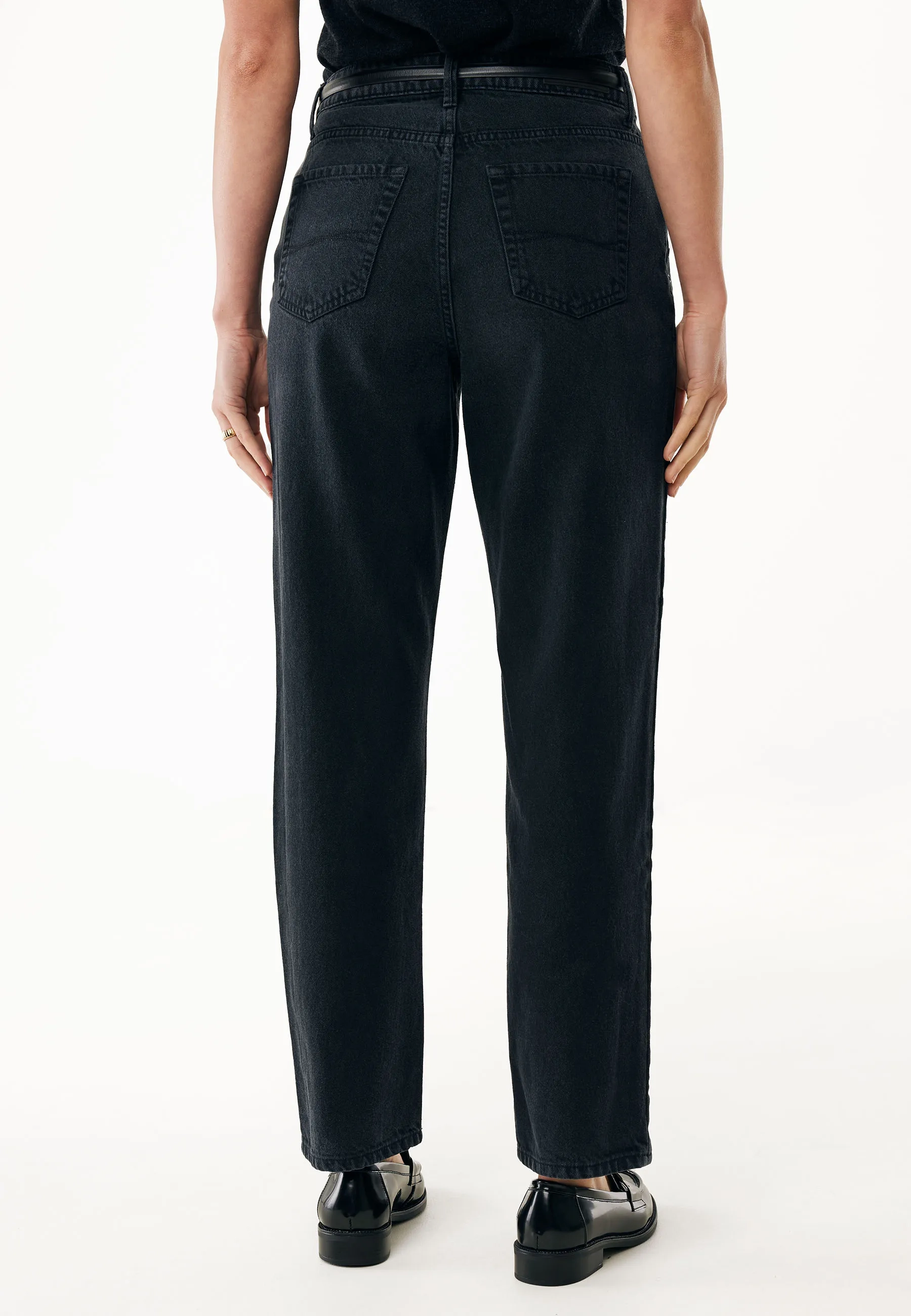 90s straight eyelet jeans Zwart rinsed