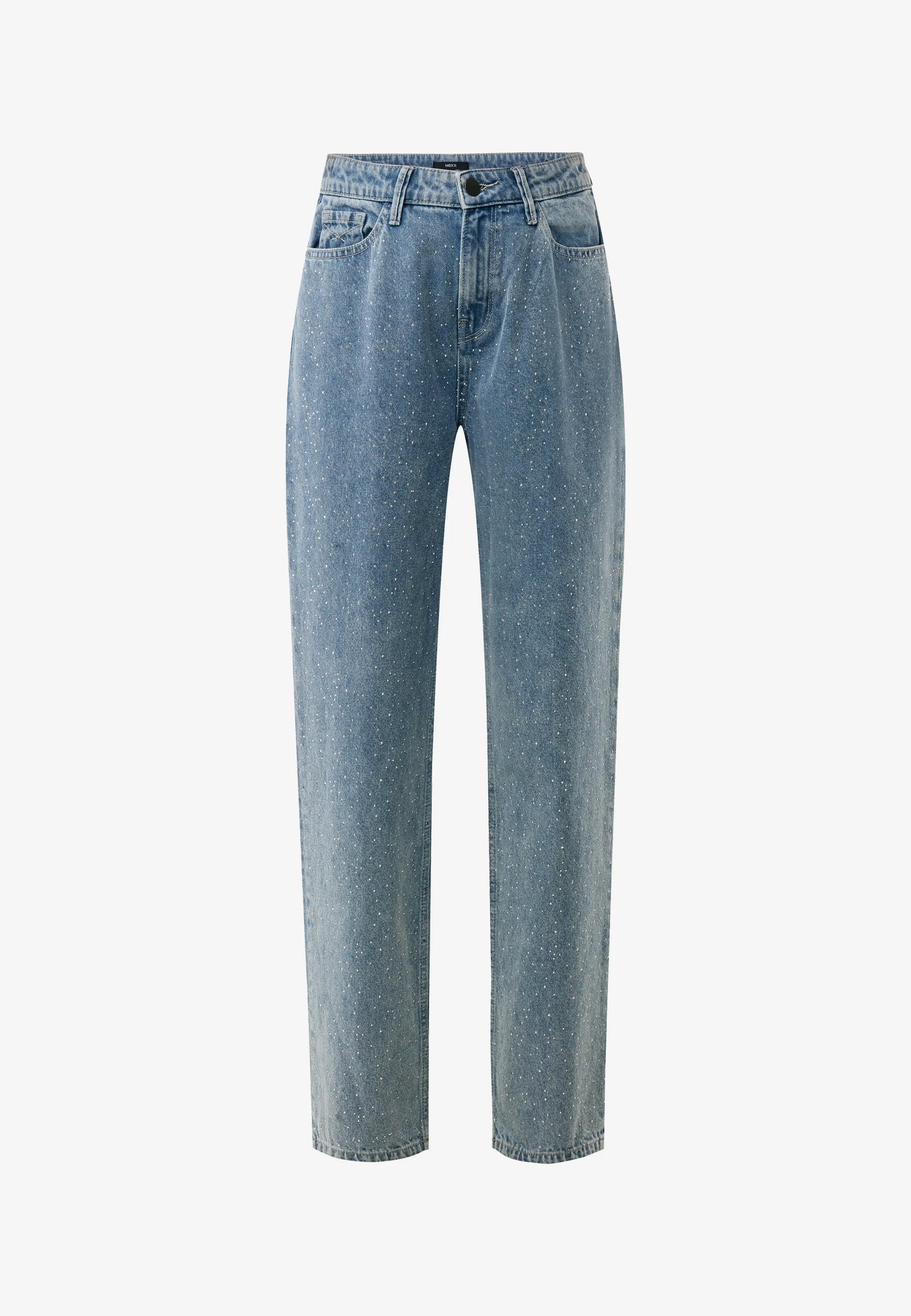 90s straight strass jeans Licht stone