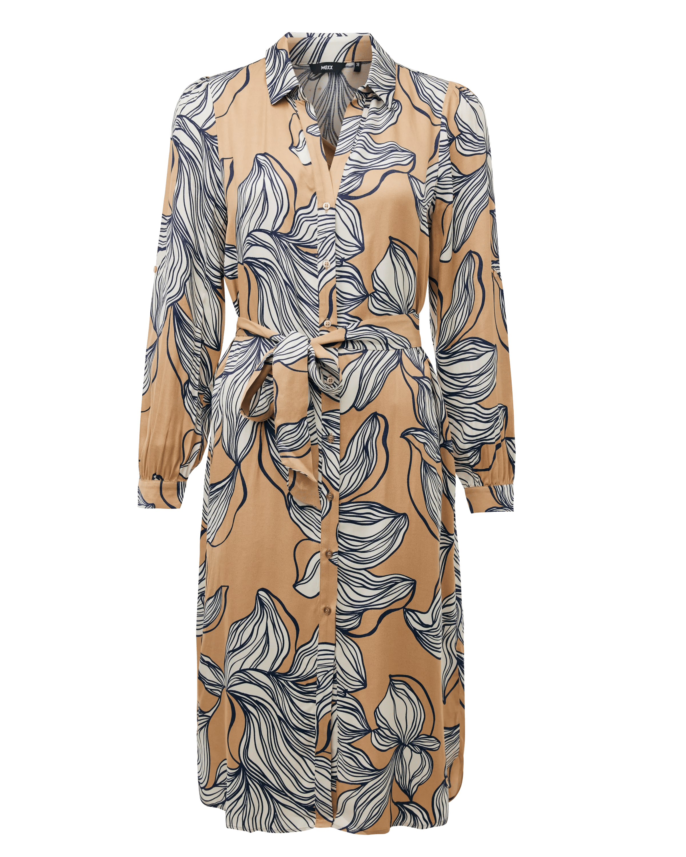 Graphic Flower Print Dress Multicolor