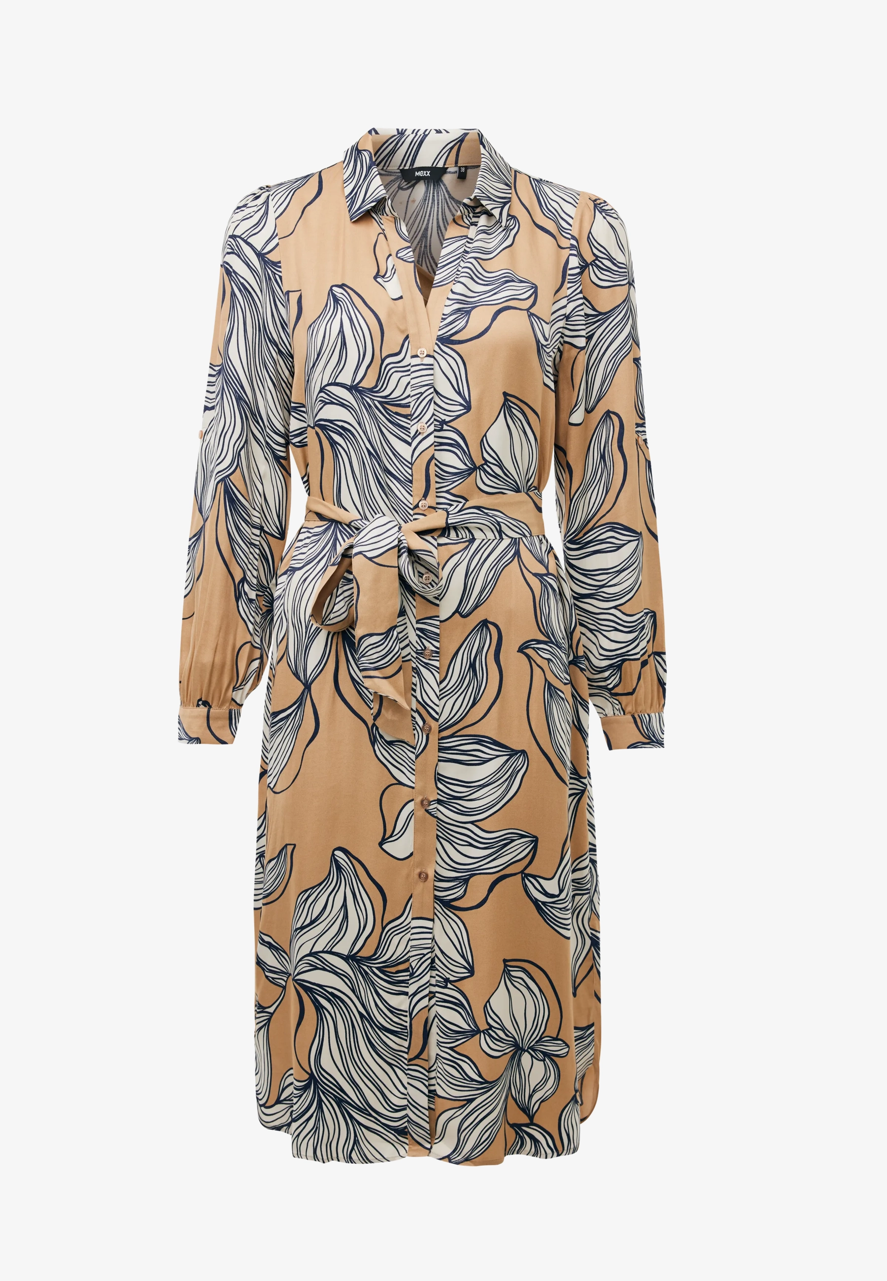 Graphic Flower Print Dress Multicolor
