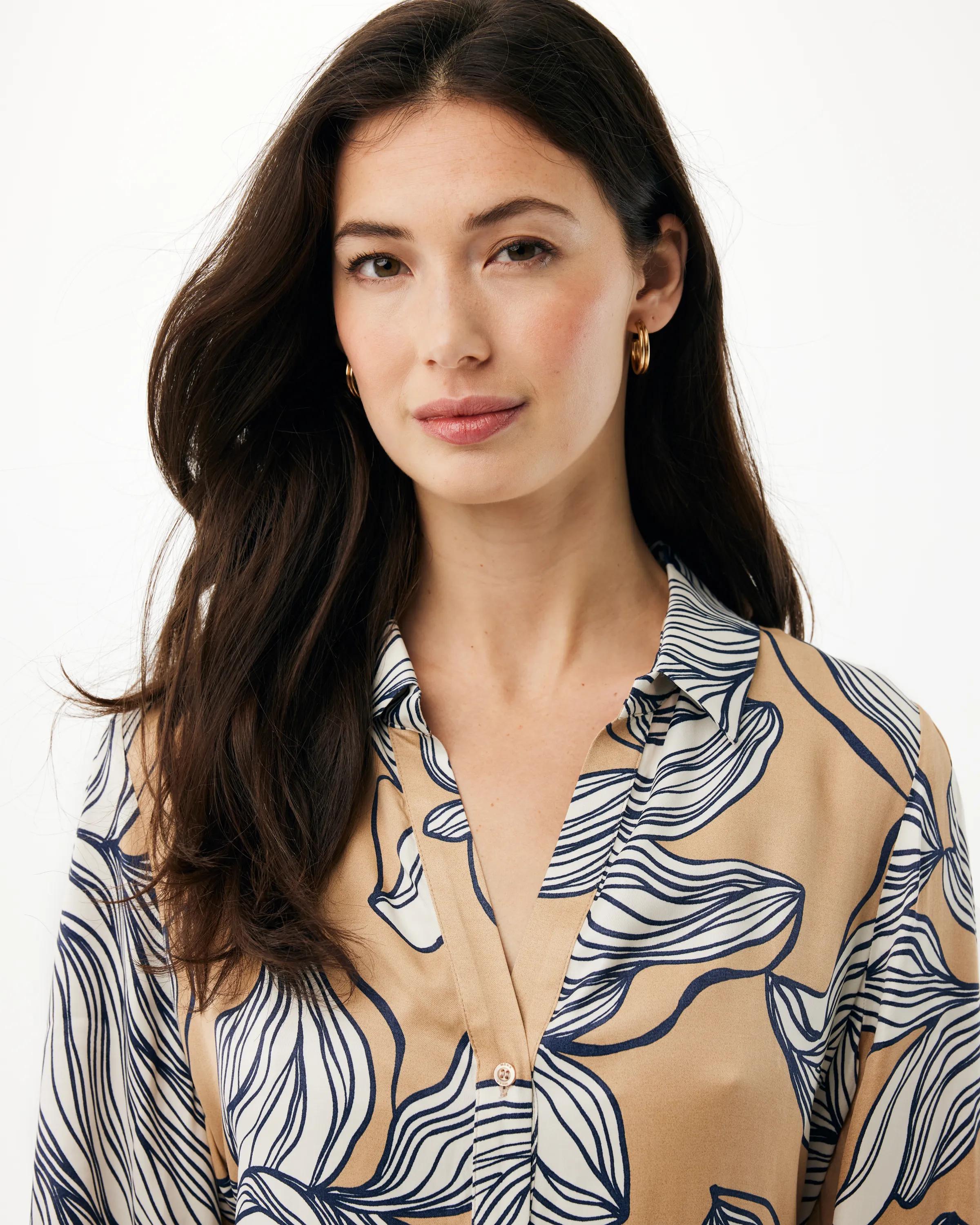 Graphic Flower Print Dress Multicolor