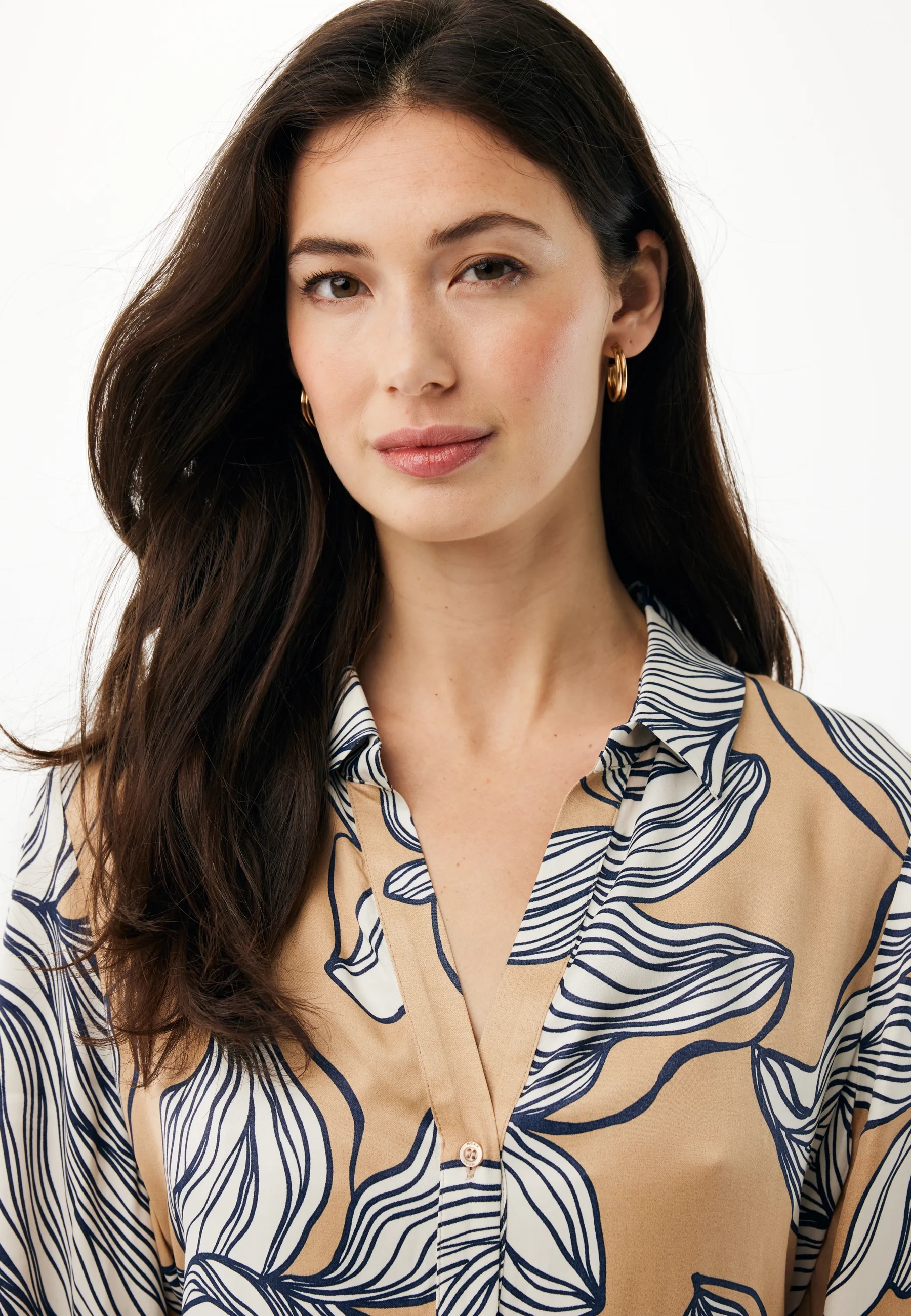 Graphic Flower Print Dress Multicolor