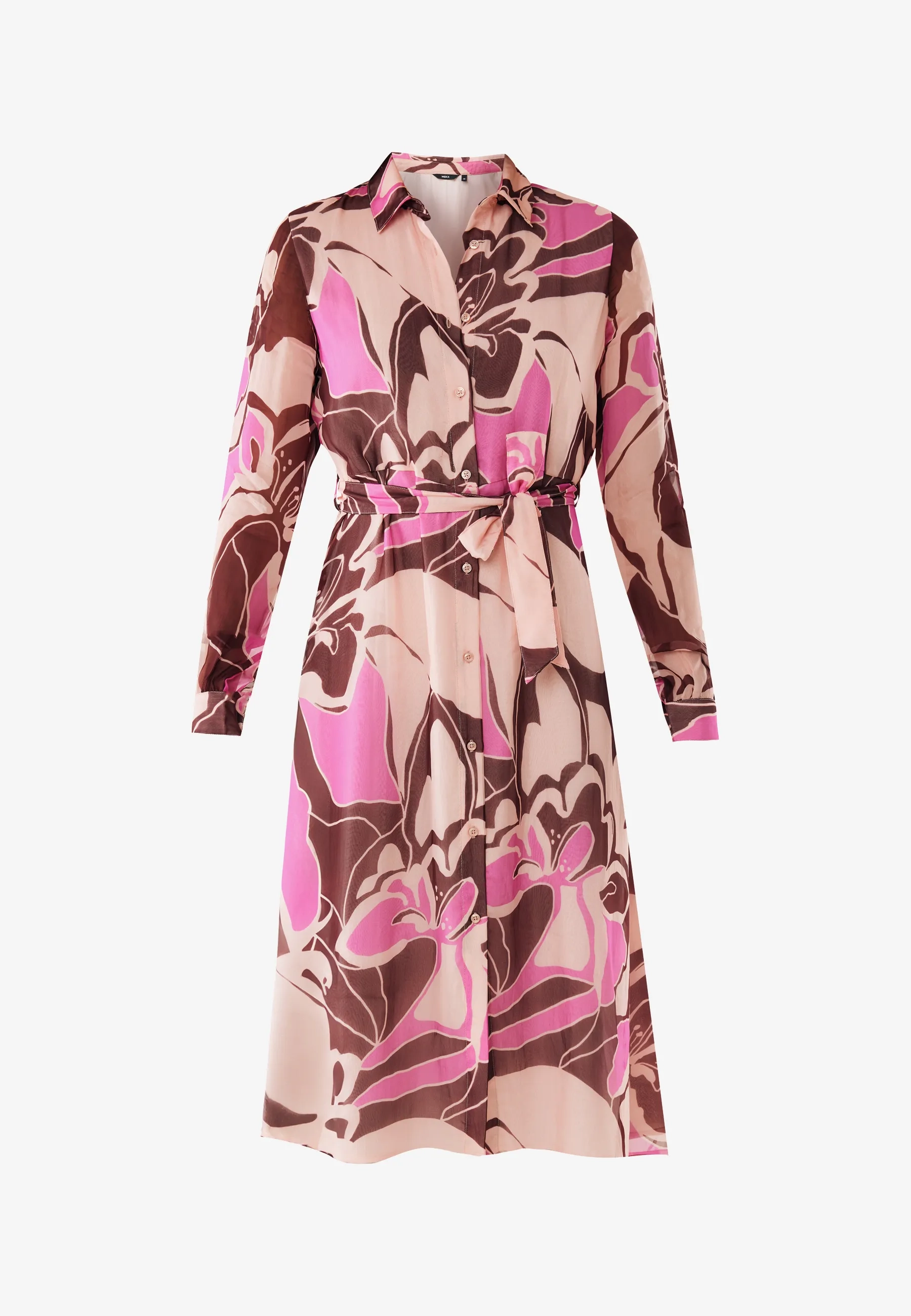 Bold flower shirt dress Multicolor