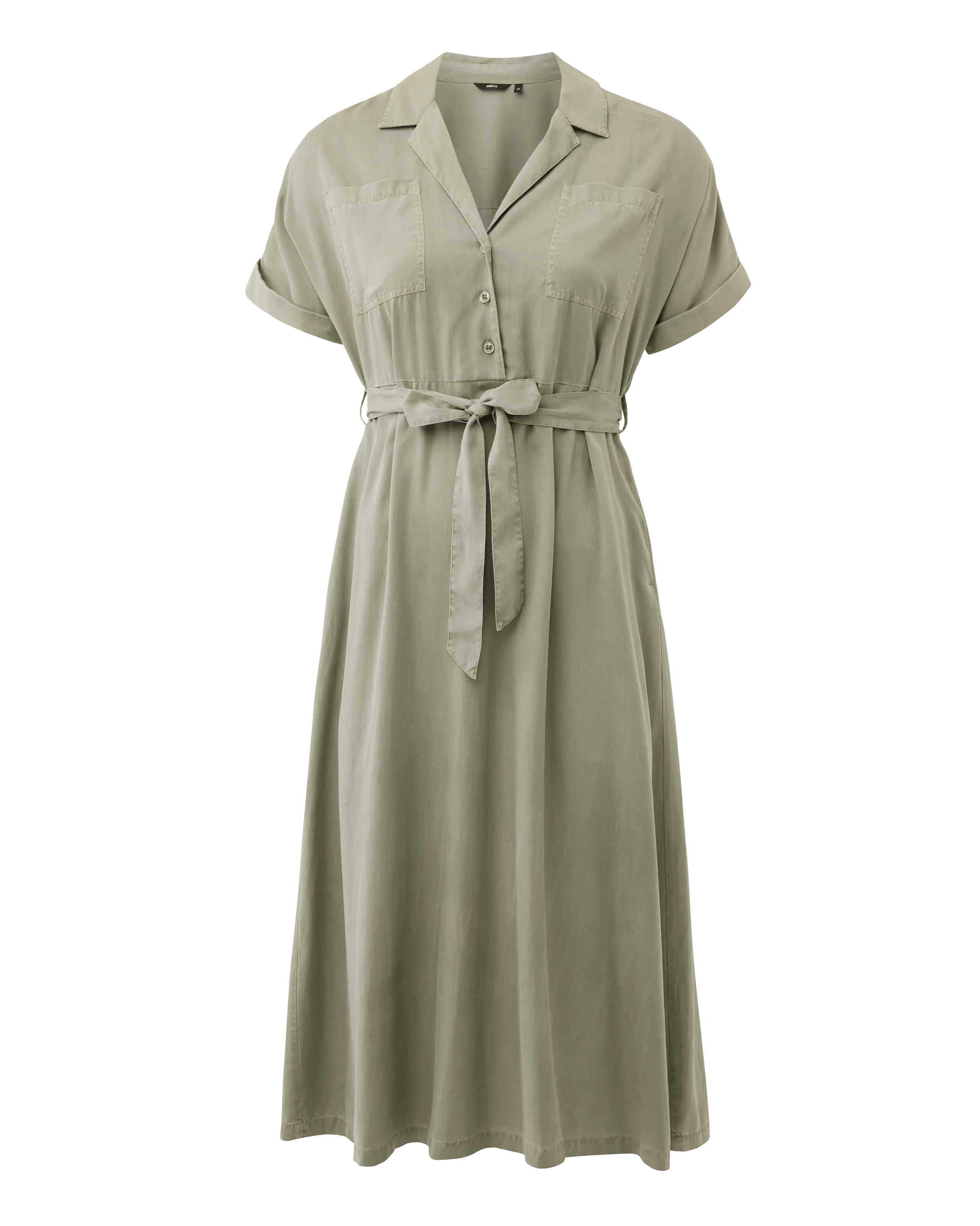 Lyocell Jurk Warm Groen