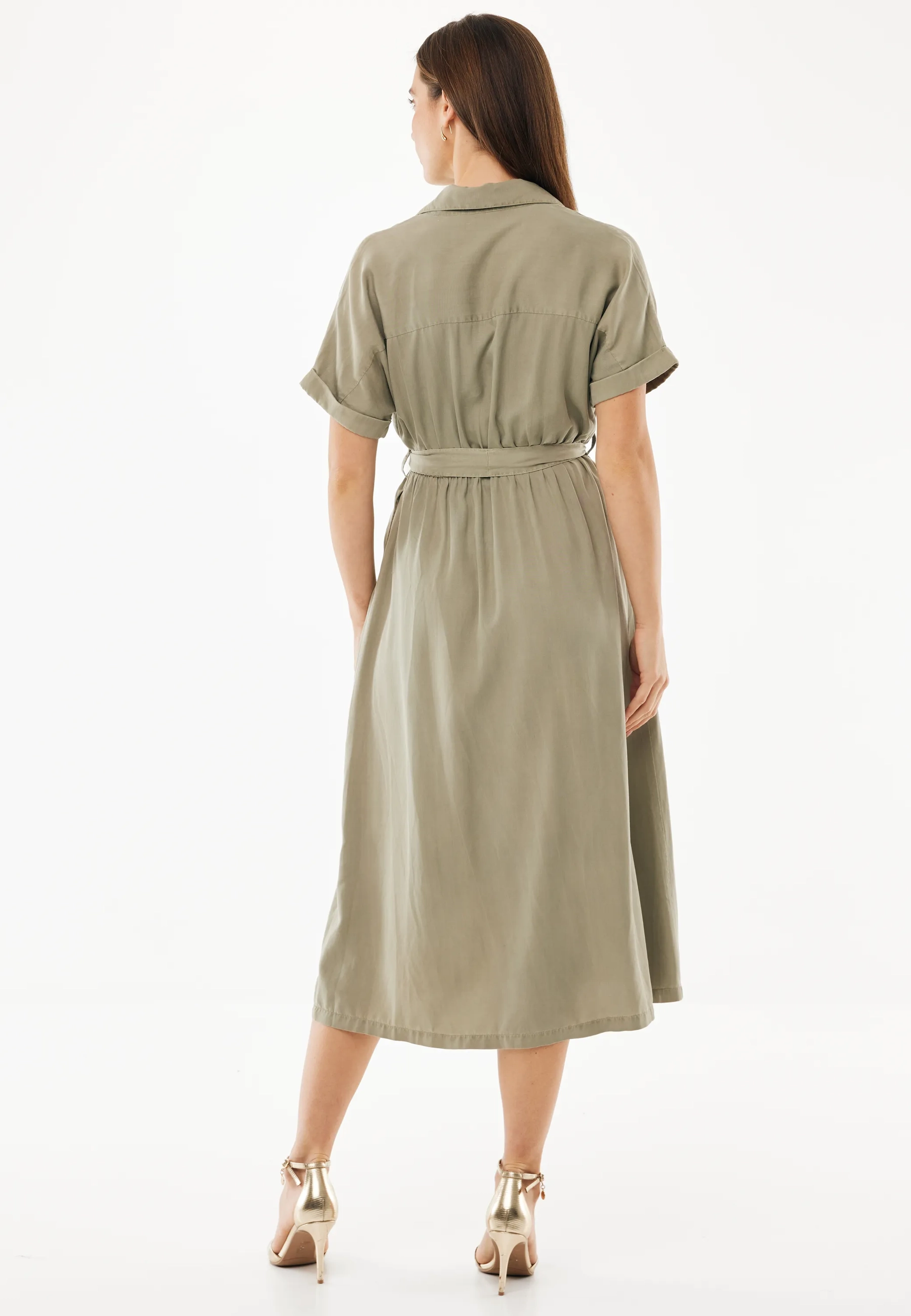 Mexx Women | Warm green shirt dress