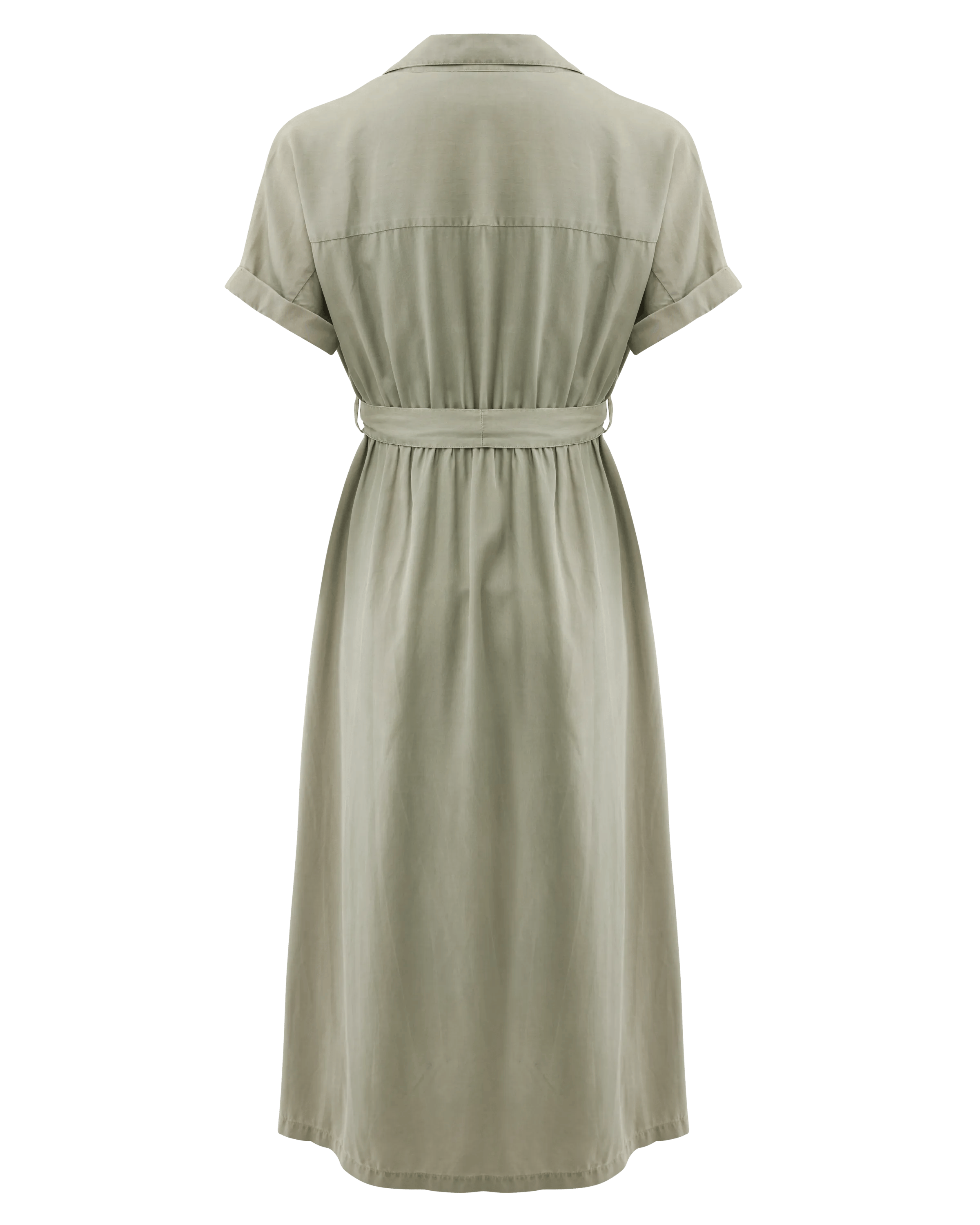 Lyocell Jurk Warm Groen