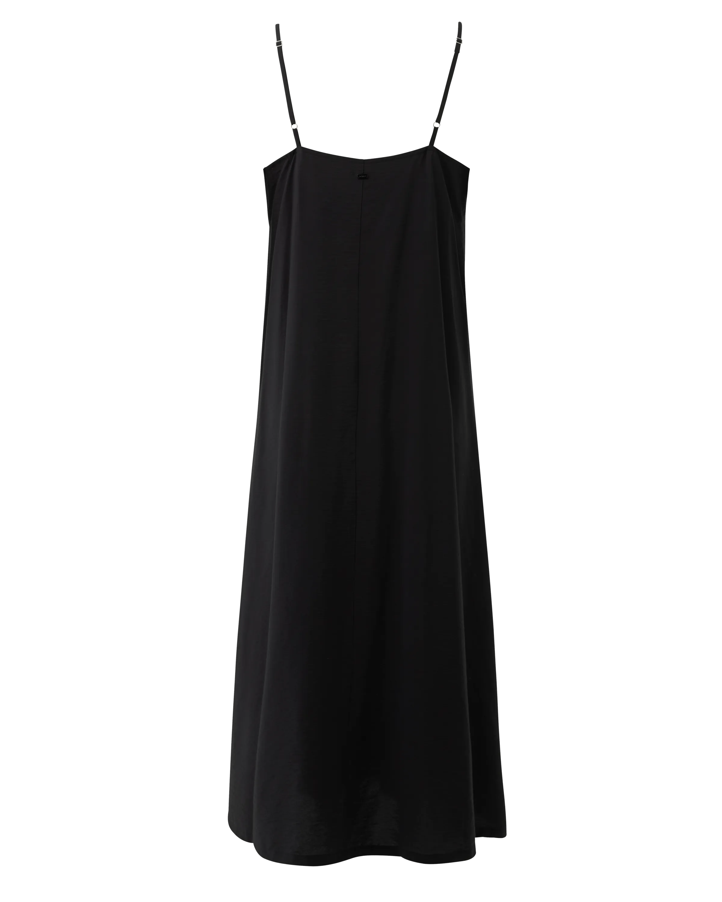 Hammered slip dress Zwart