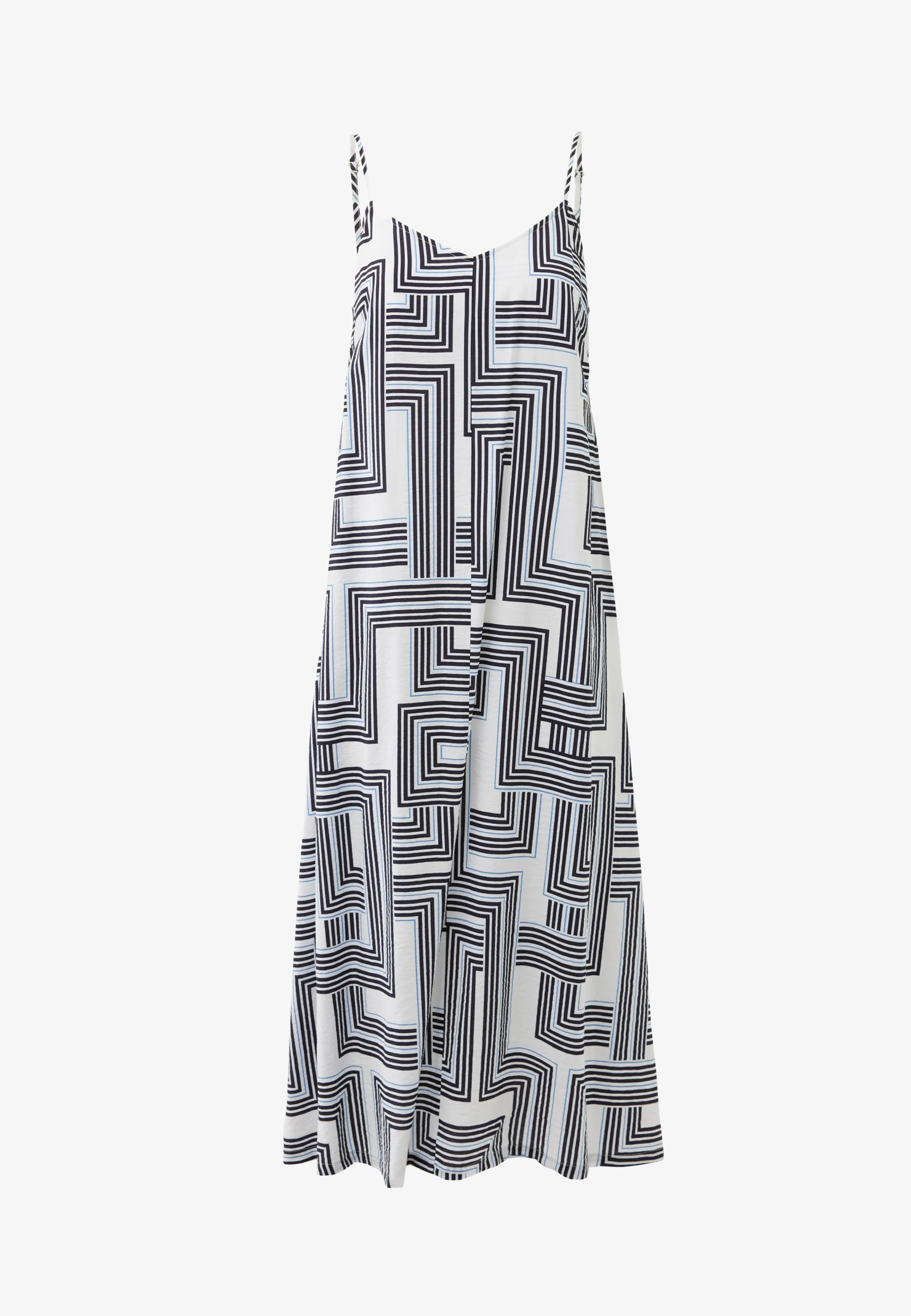 Geo Print Slip Dress Multicolor