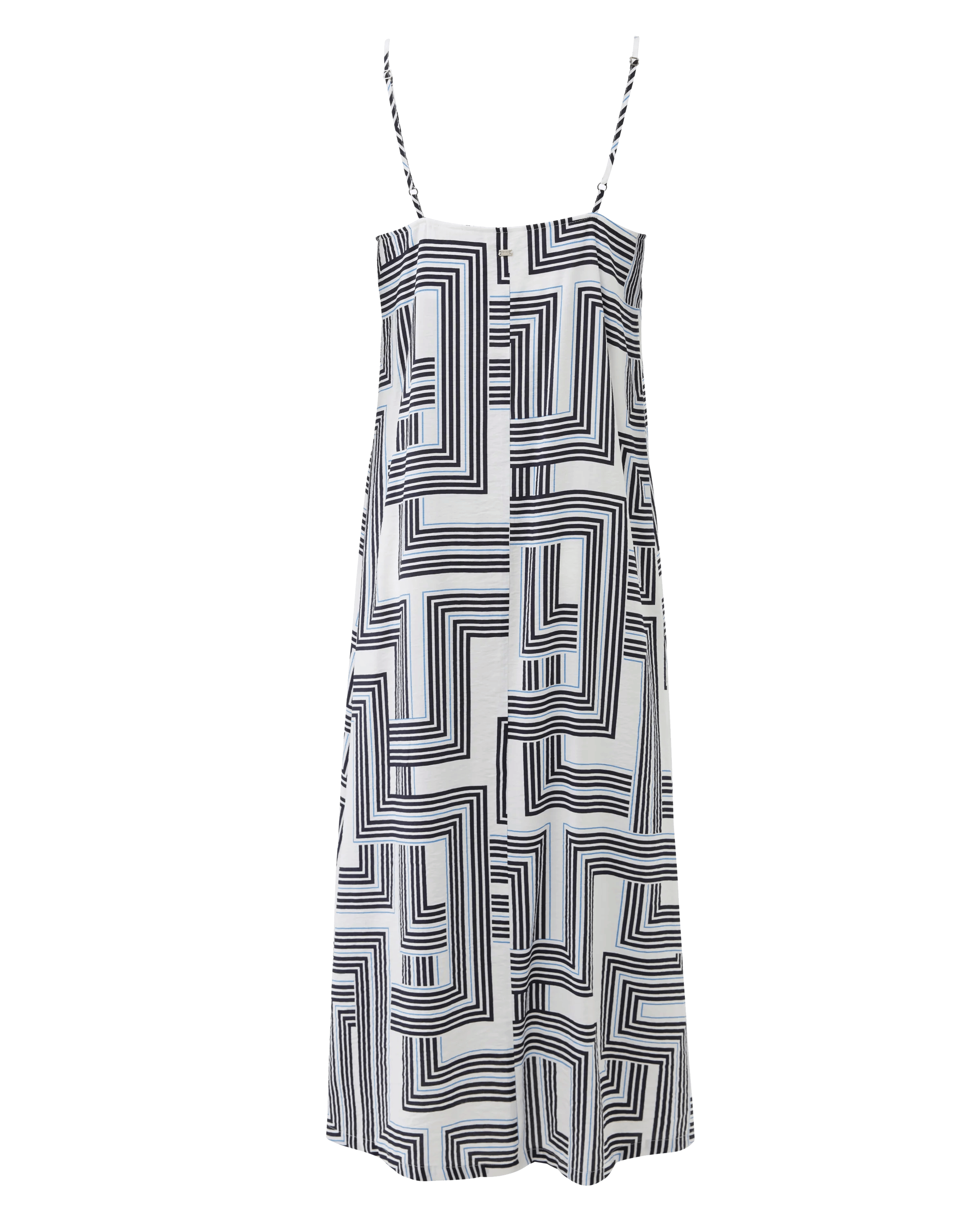 Geo Print Slip Dress Multicolor