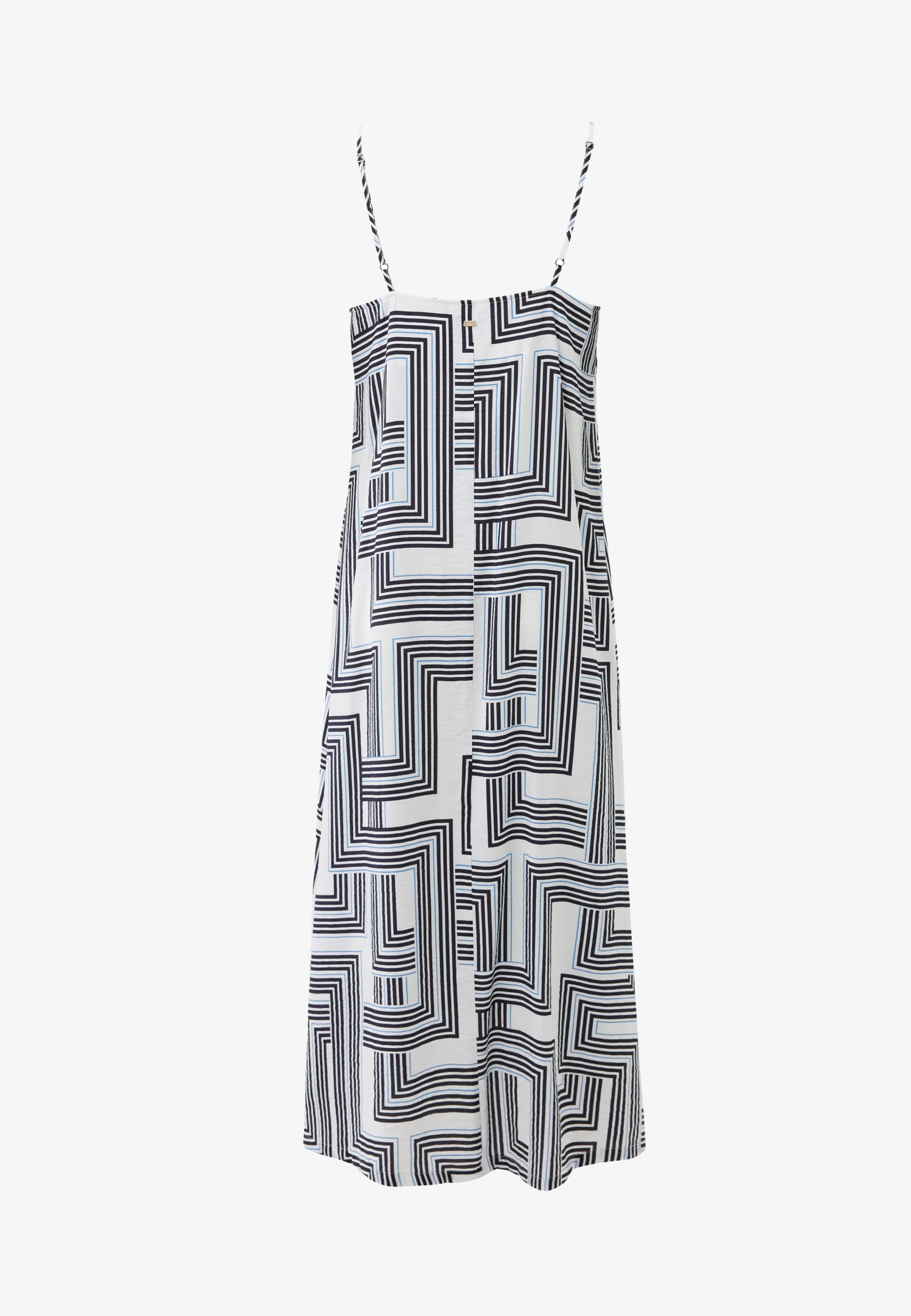 Geo Print Slip Dress Multicolor