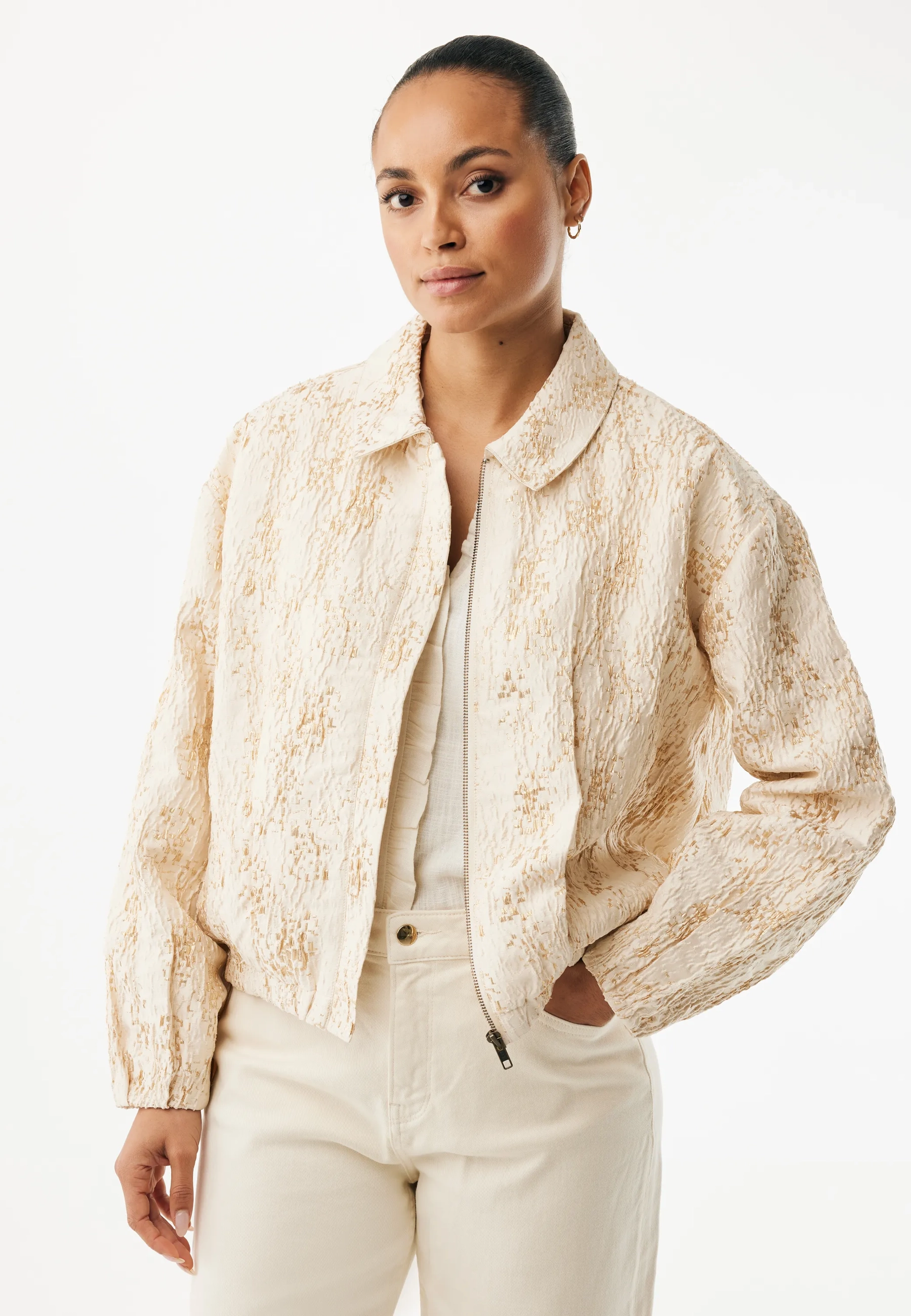 Jacquard Bomberjack Lichtzand