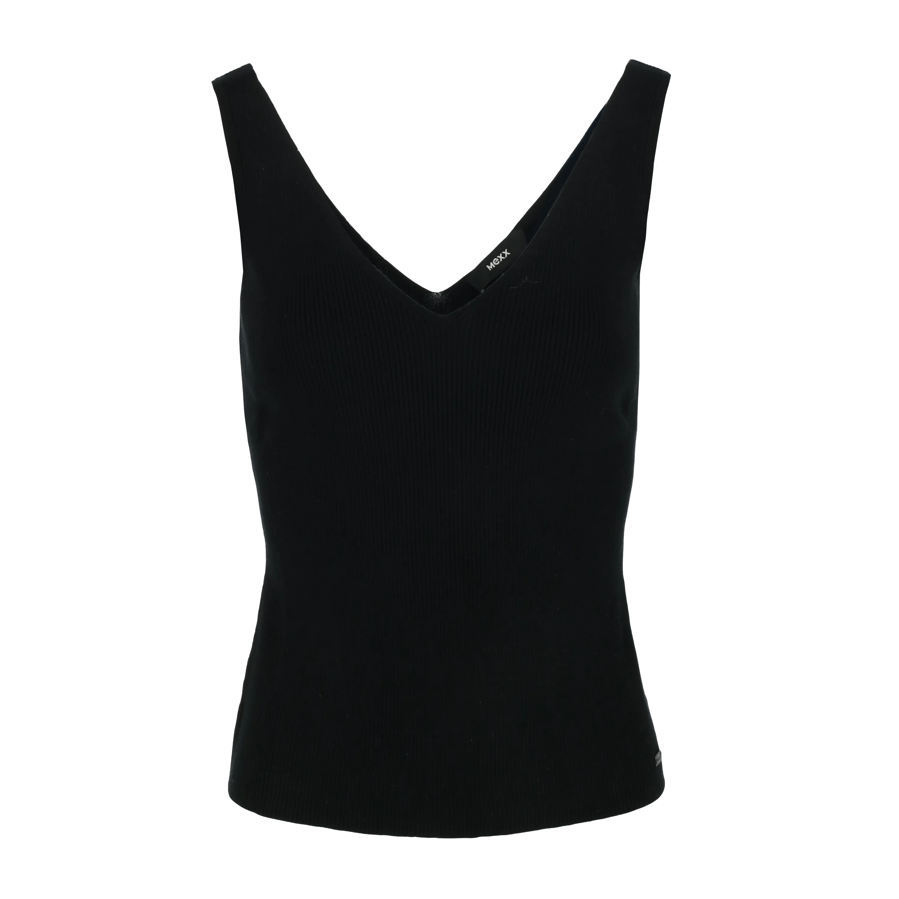 Lavender Rib Top Zwart