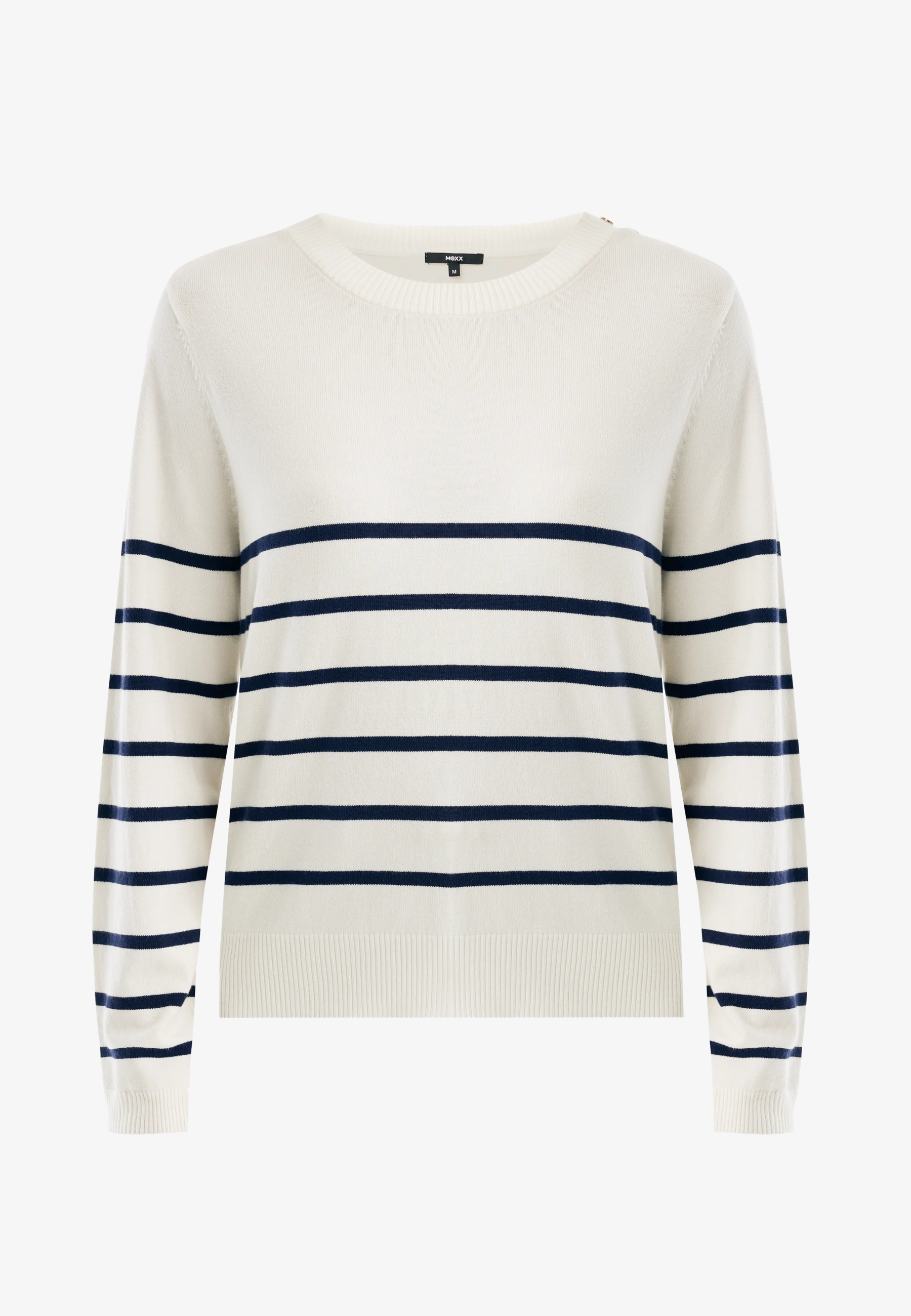 Aster Gestreepte Trui Off White