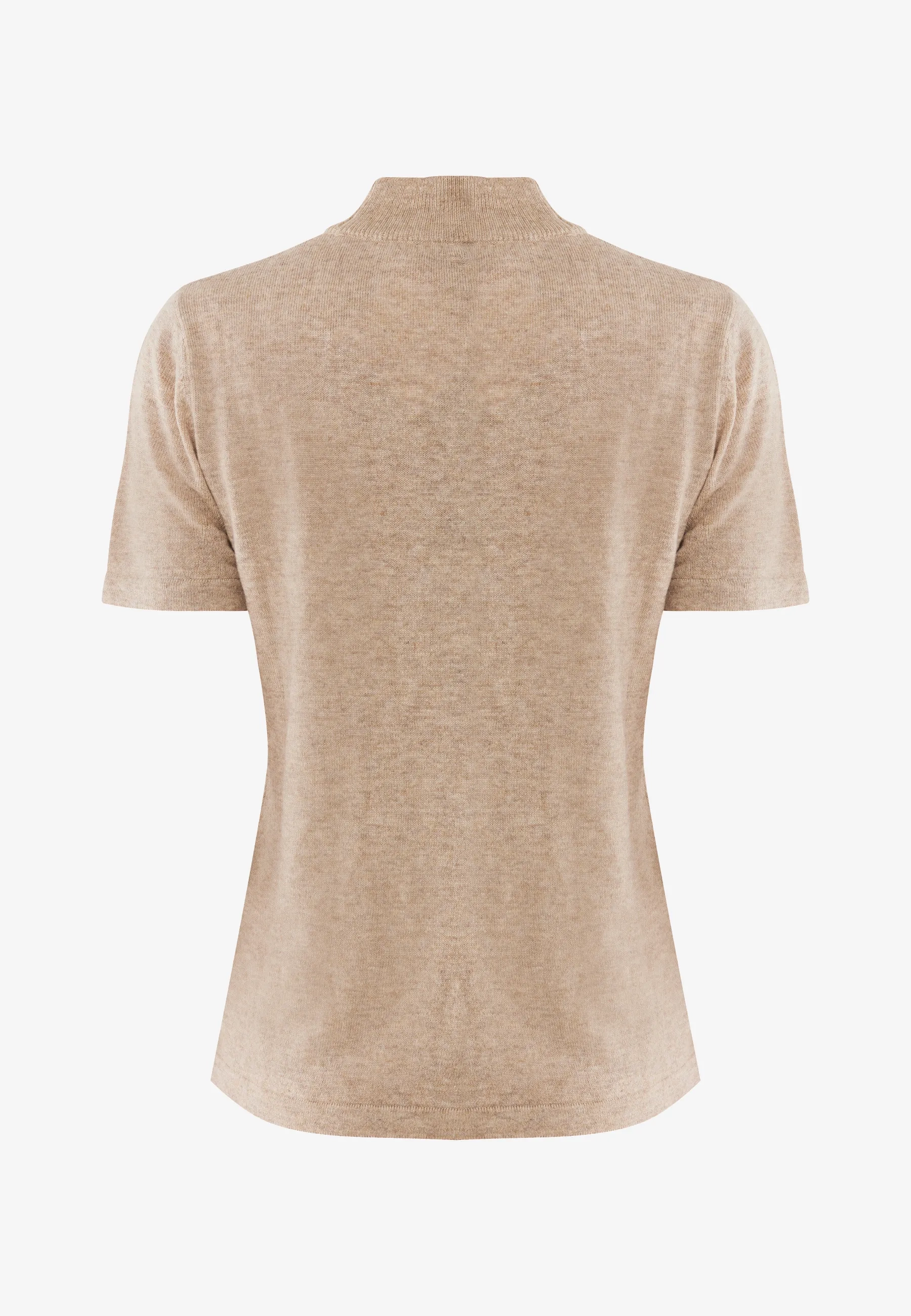 Mexx Women | Beige mock neck knit top
