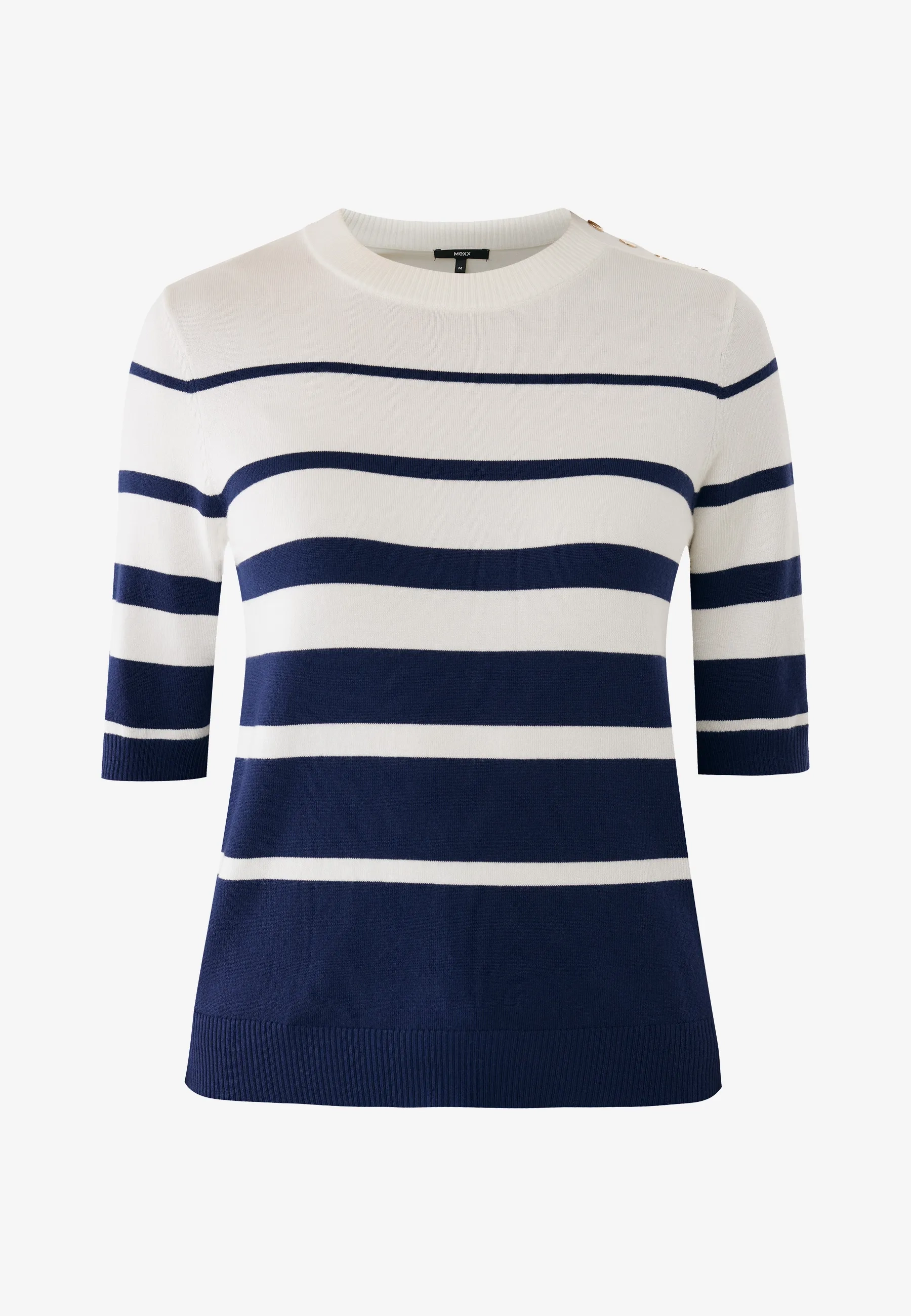 Aster gestreepte gebreide top Midnight blue