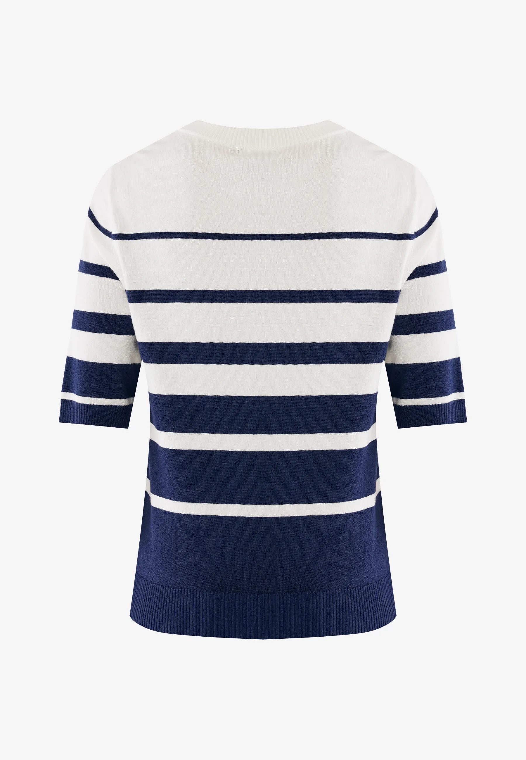 Aster gestreepte gebreide top Midnight blue