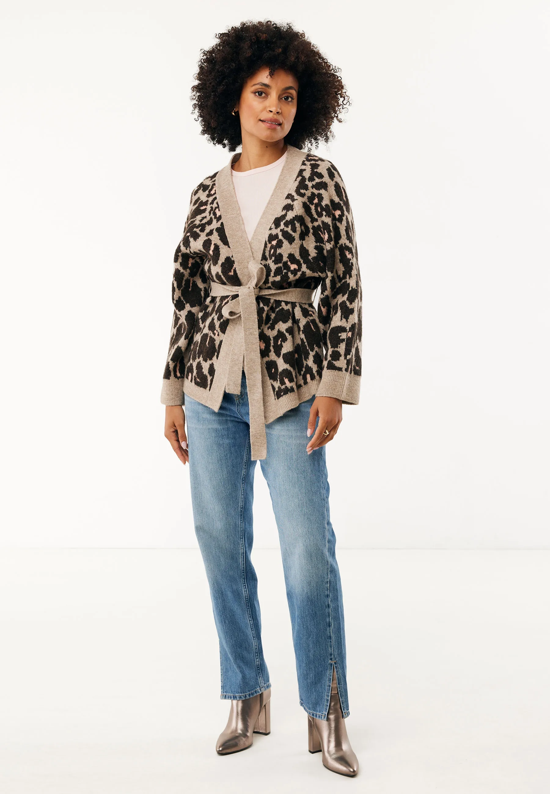 Mexx Women | Multicolor cardigan met leopard print
