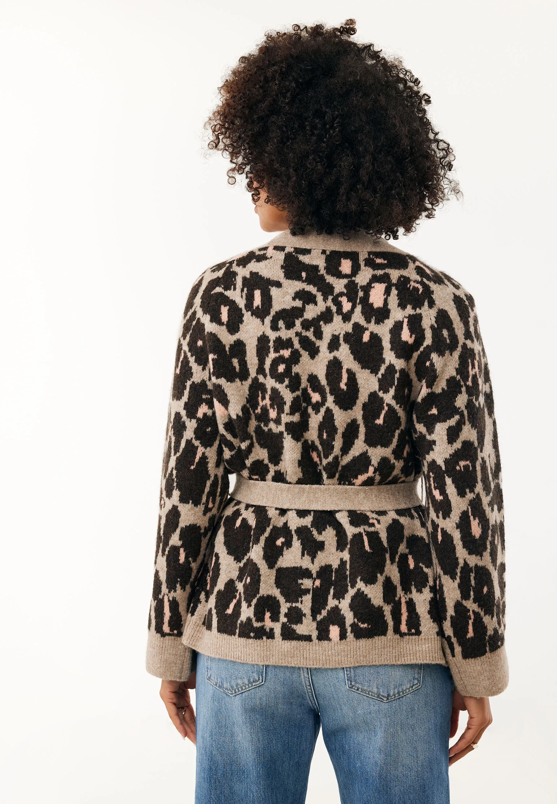 Mexx Women | Multicolor cardigan met leopard print