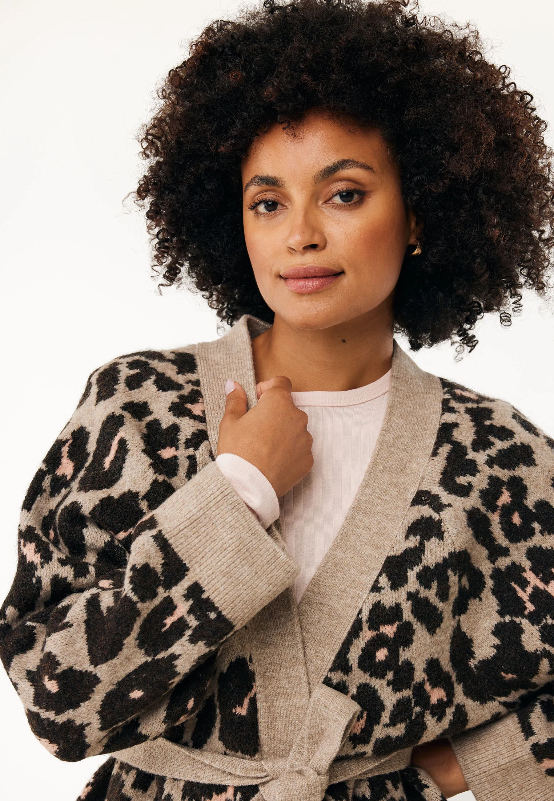 Mexx Women | Multicolor cardigan met leopard print