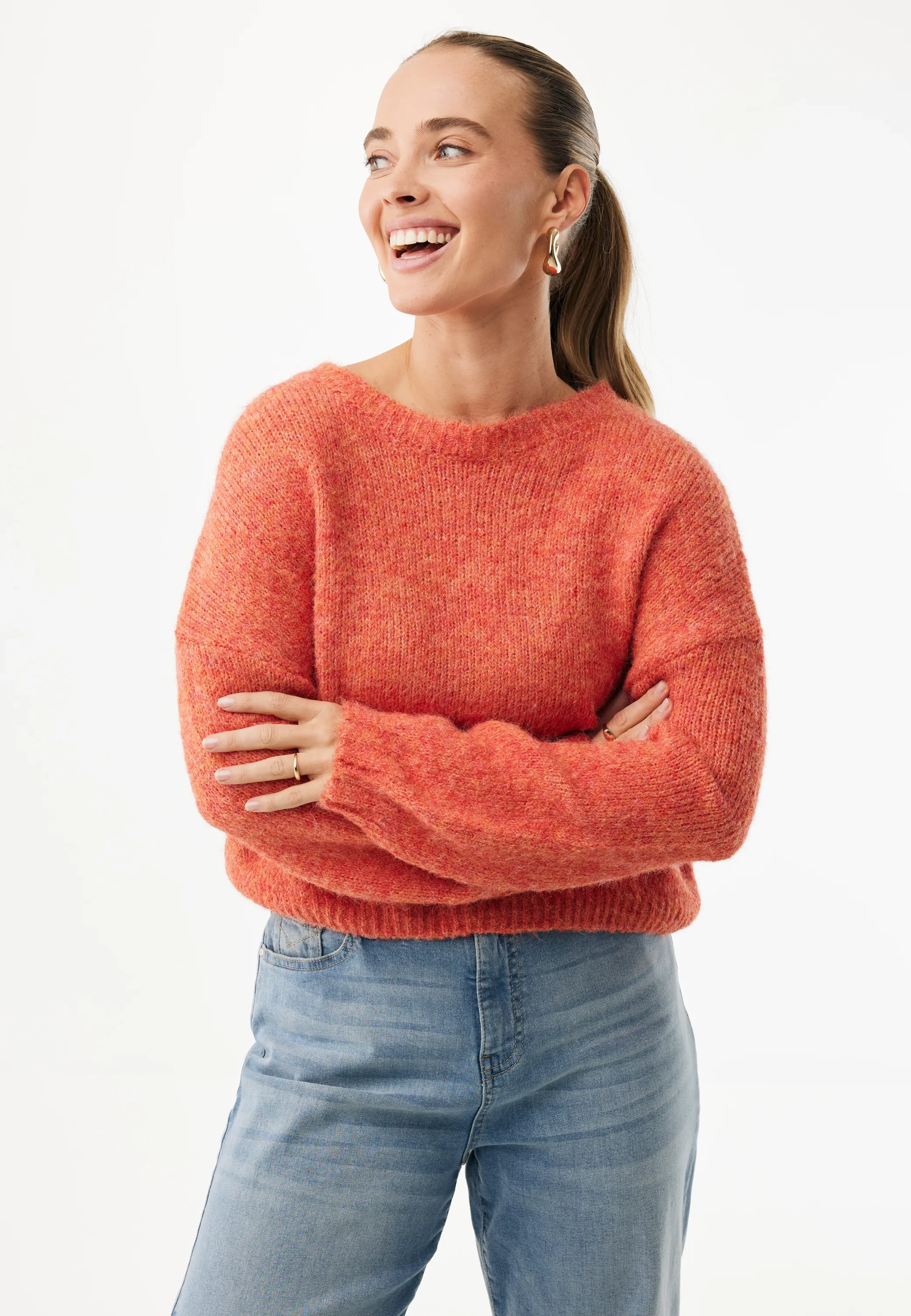 Aspen Trui Zacht Oranje