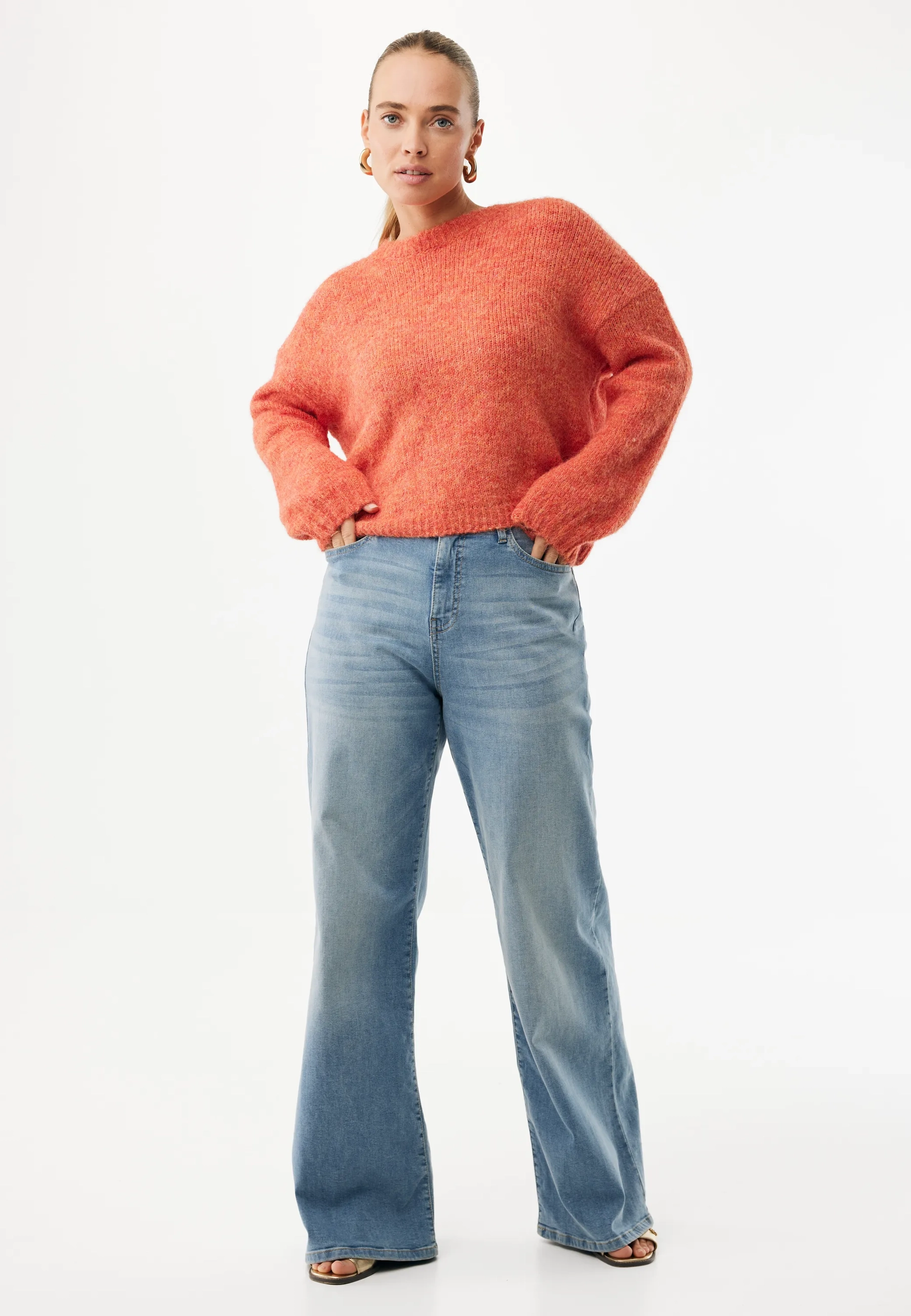 Aspen Trui Zacht Oranje