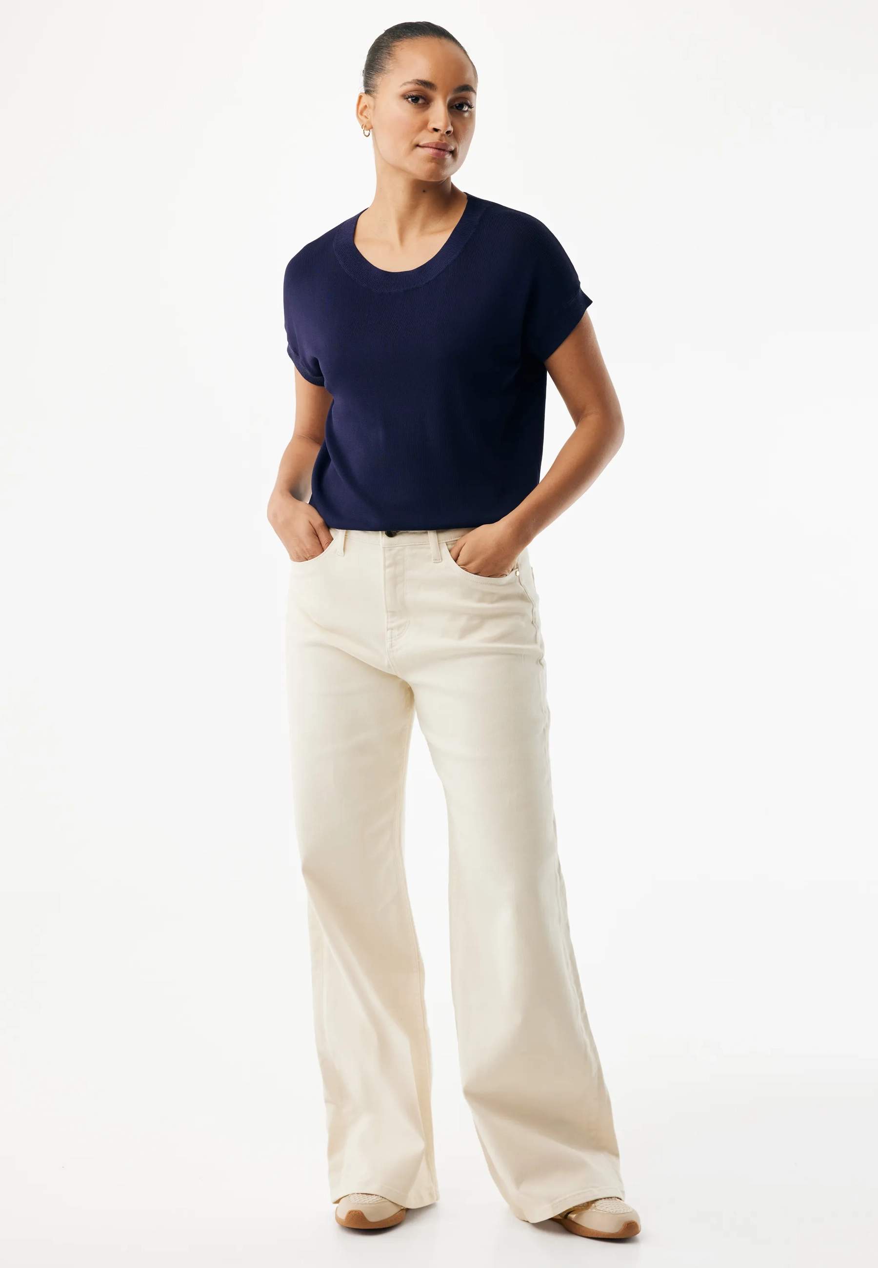 Gebreide top Midnight blue