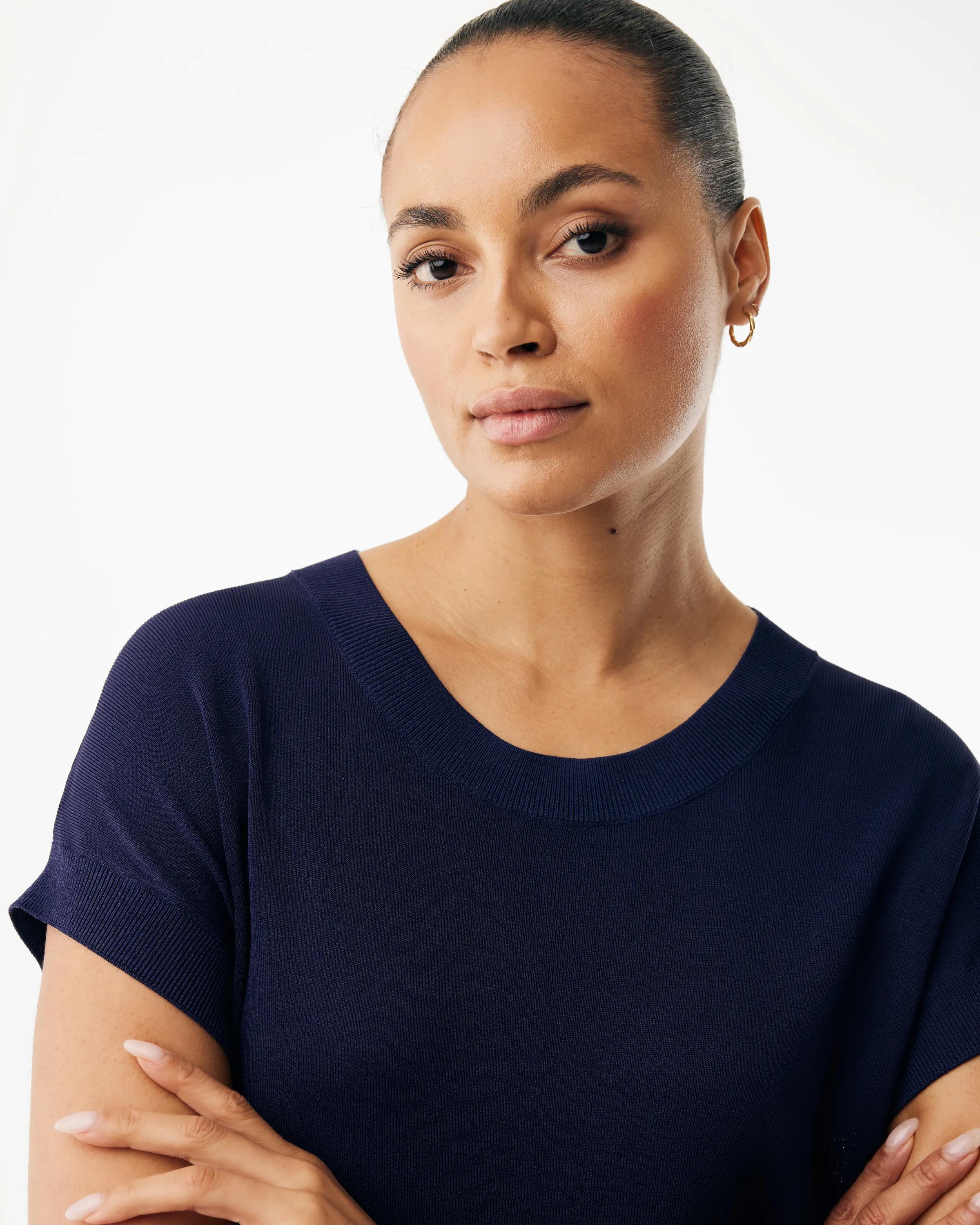 トップス mayumaxxx Mexx Women | Midnight blue knit top