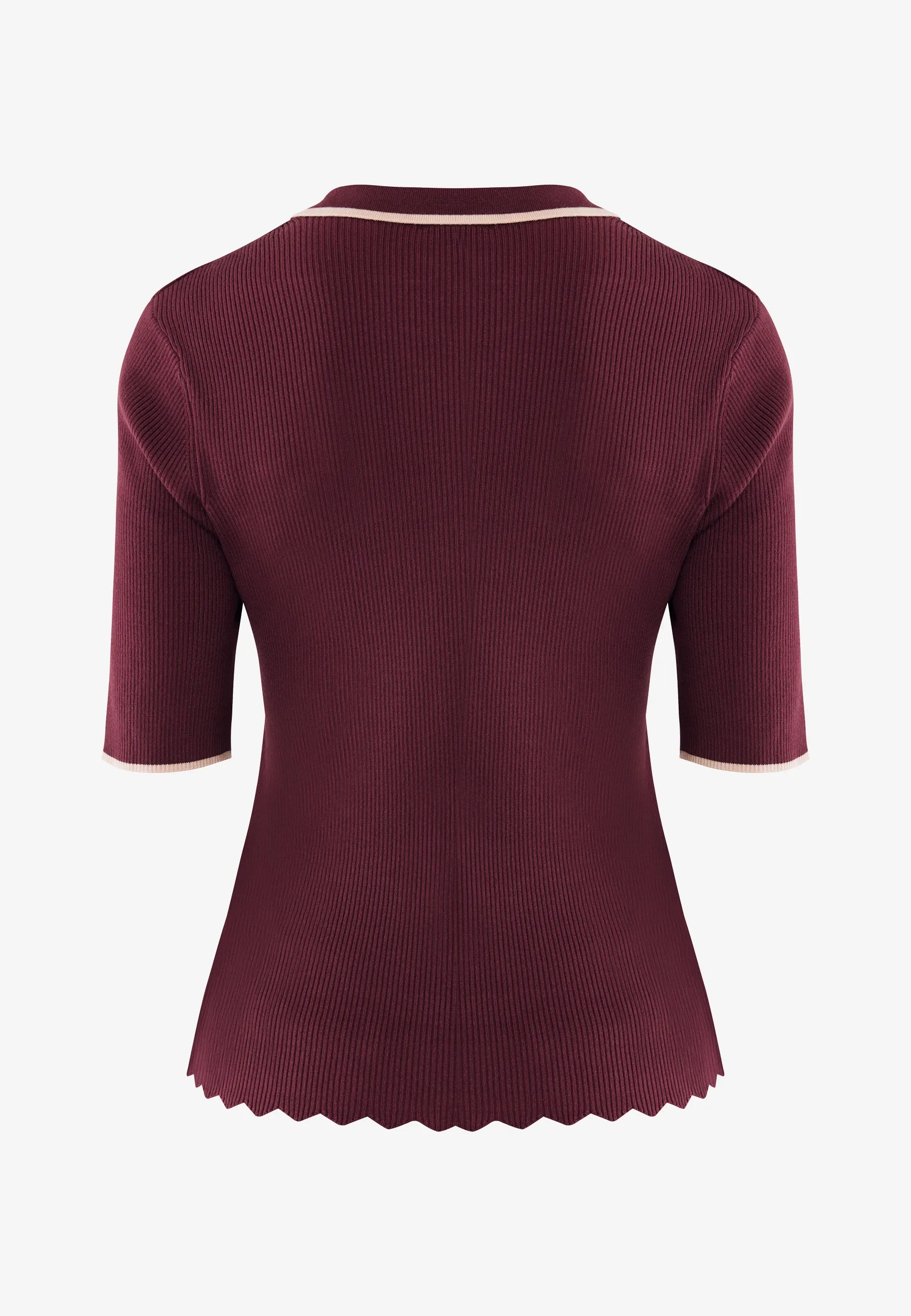 Mexx Women | Dark red polo sweater