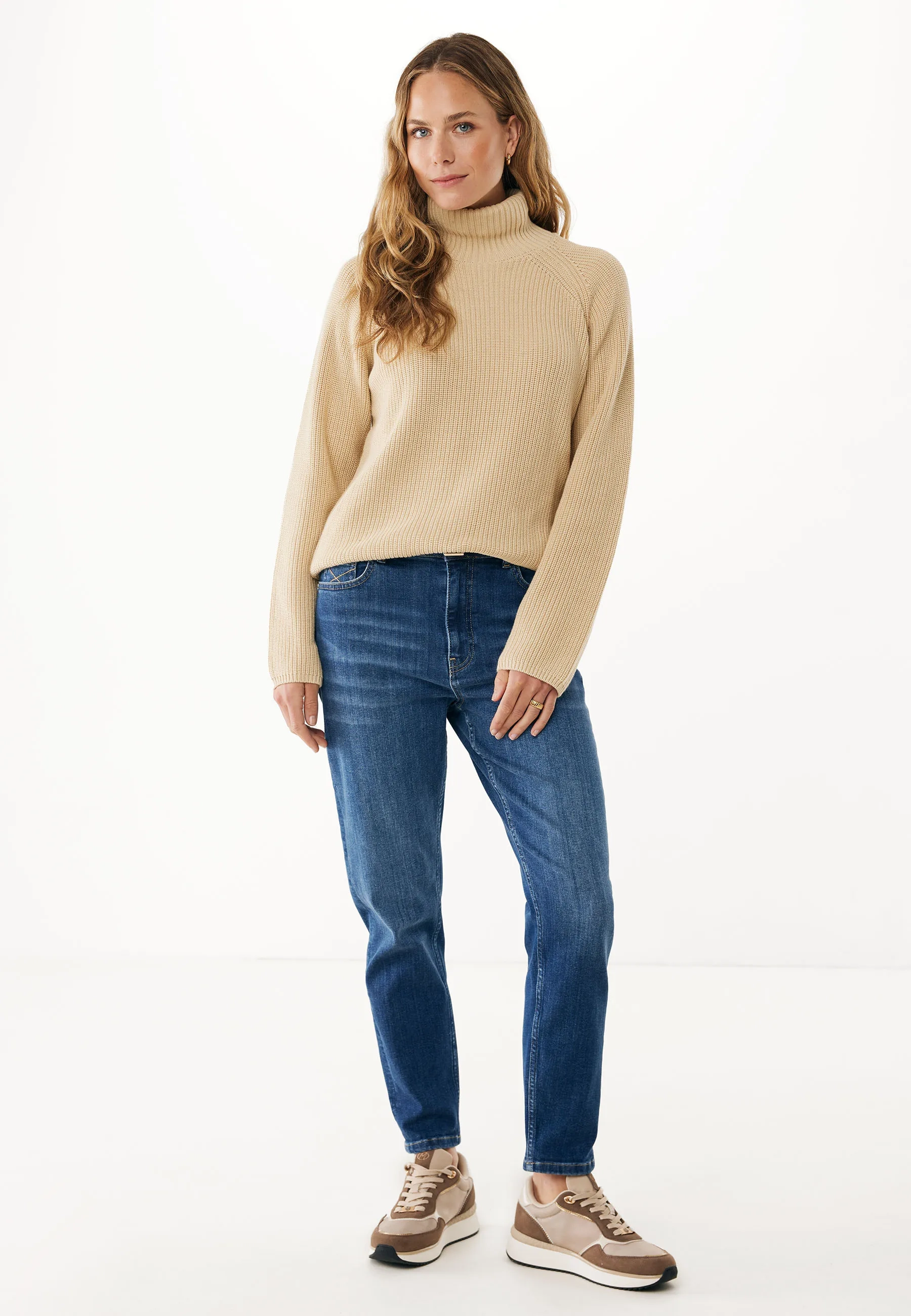 Holly knit pullover Licht tan