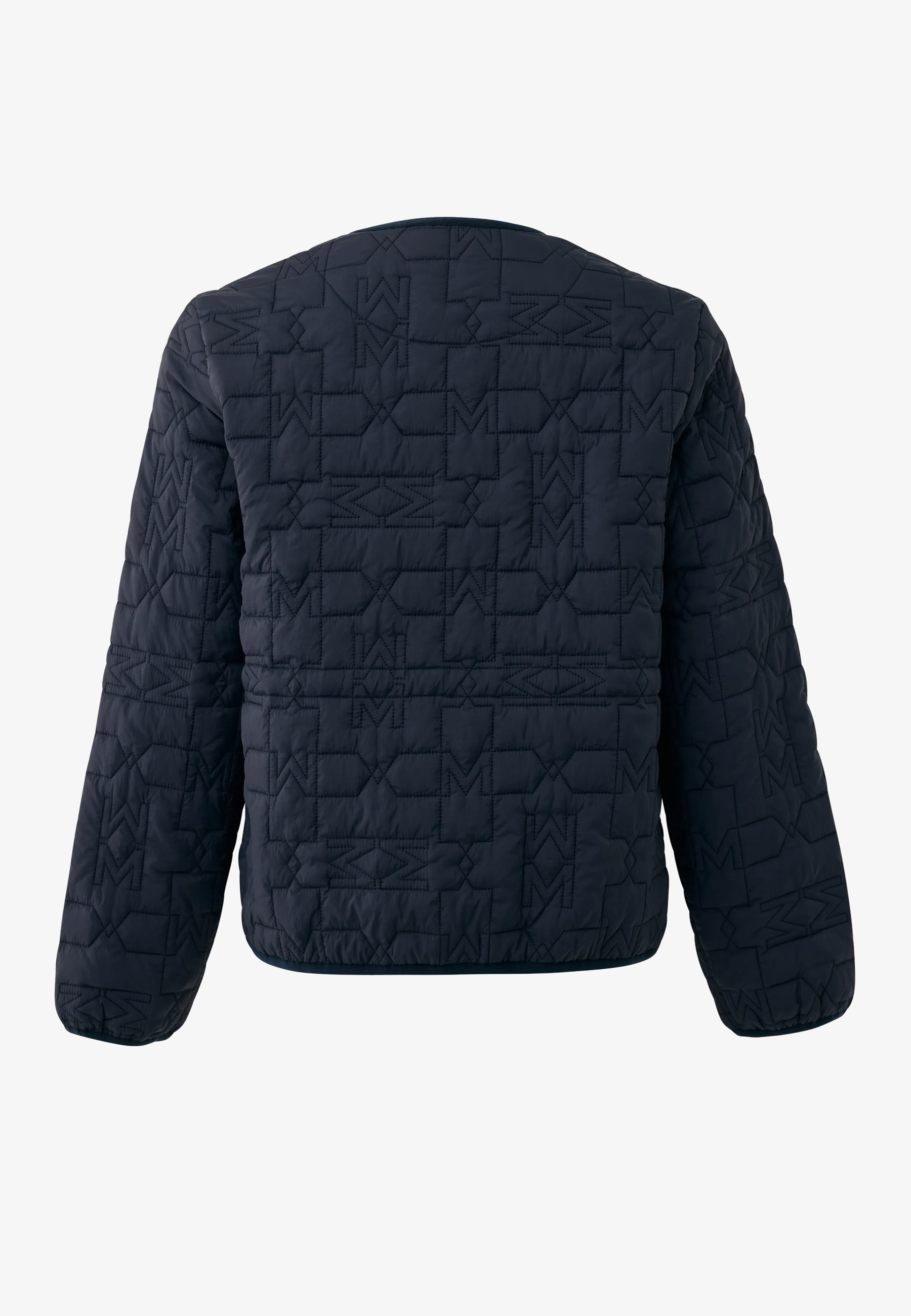 Gewatteerde Logo Jas Midnight Blue