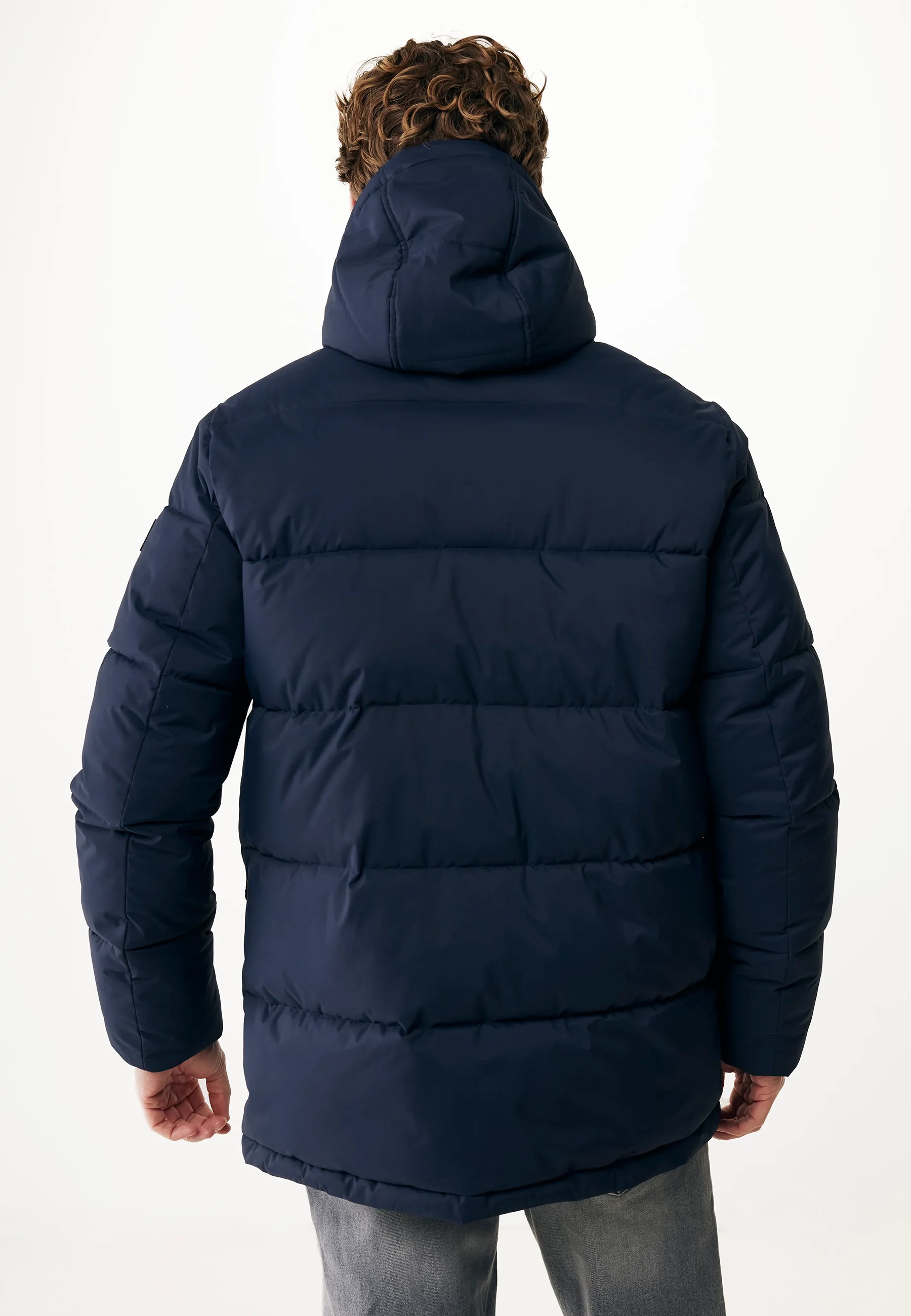 Ribstop Puffer Jacket Mid Navy