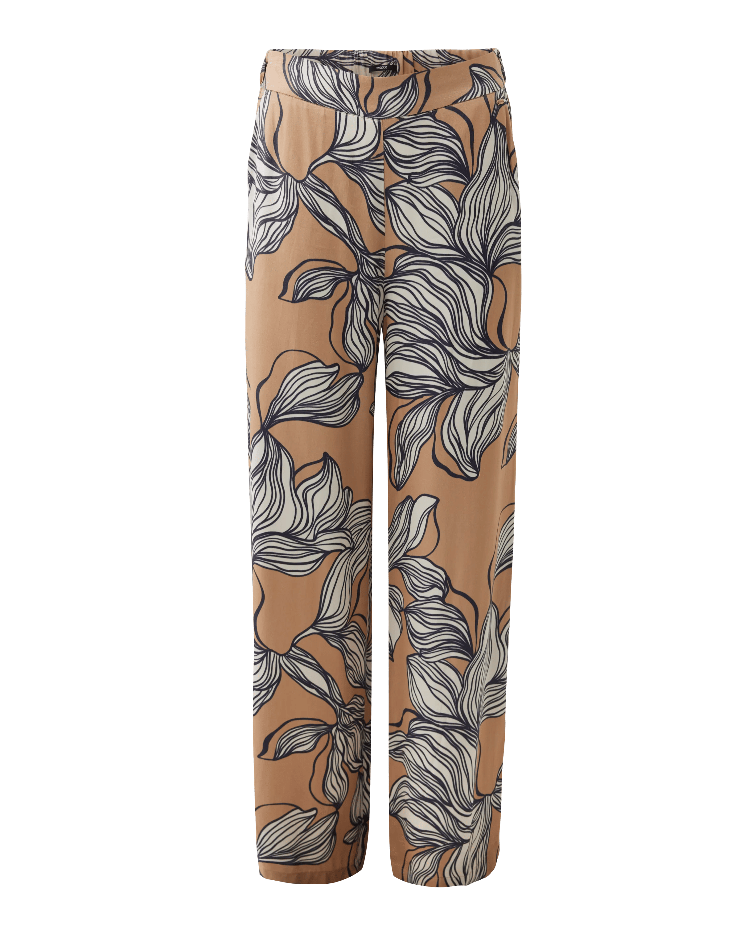 Graphic Flower Print Pants Wide Leg Multicolor