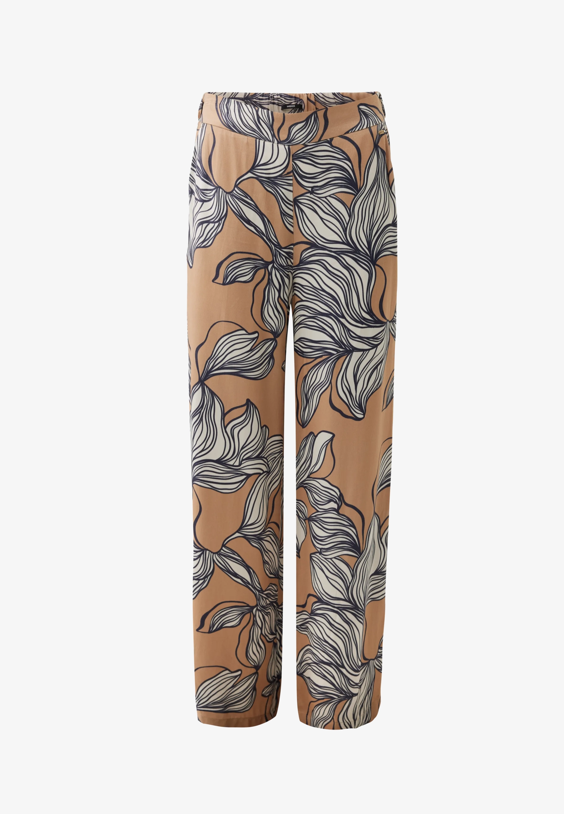 Graphic Flower Print Pants Wide Leg Multicolor
