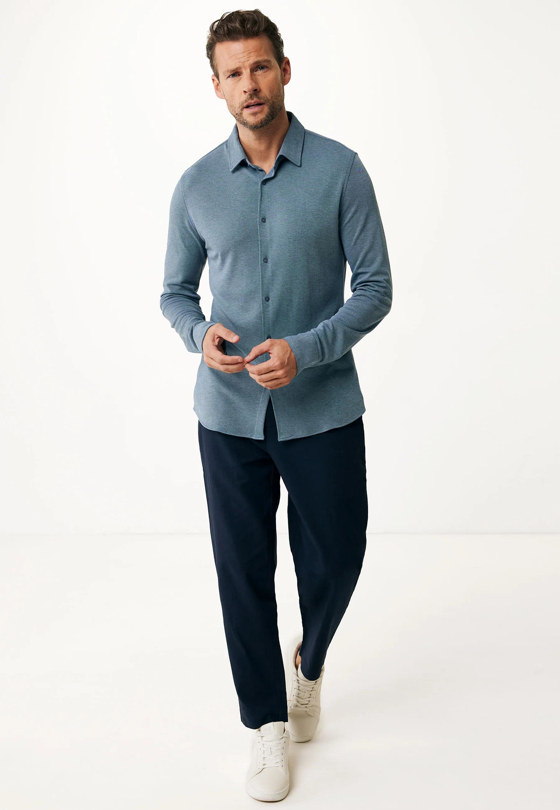 Ethan Basic Leinenhose Navy