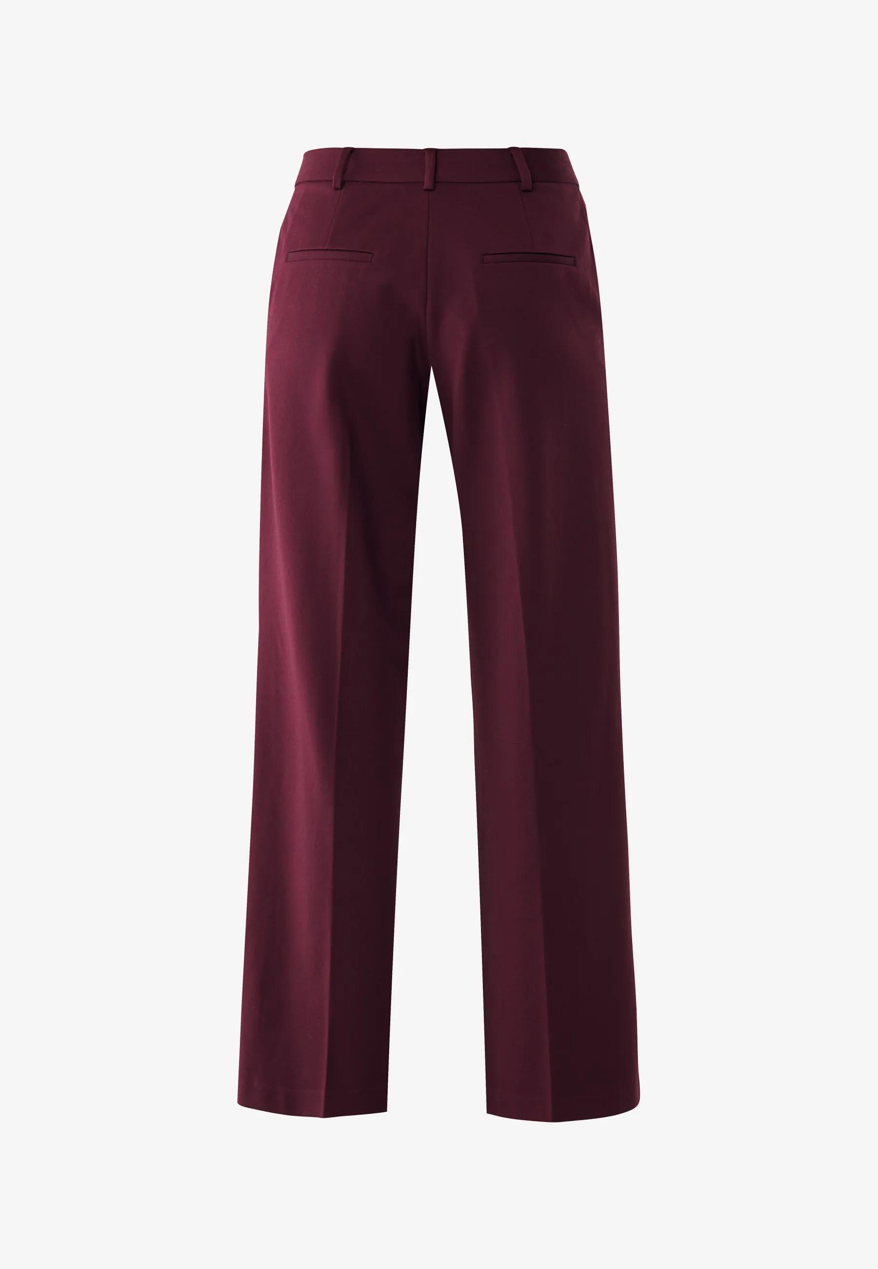 Mexx Women | Dark red wide-leg trousers