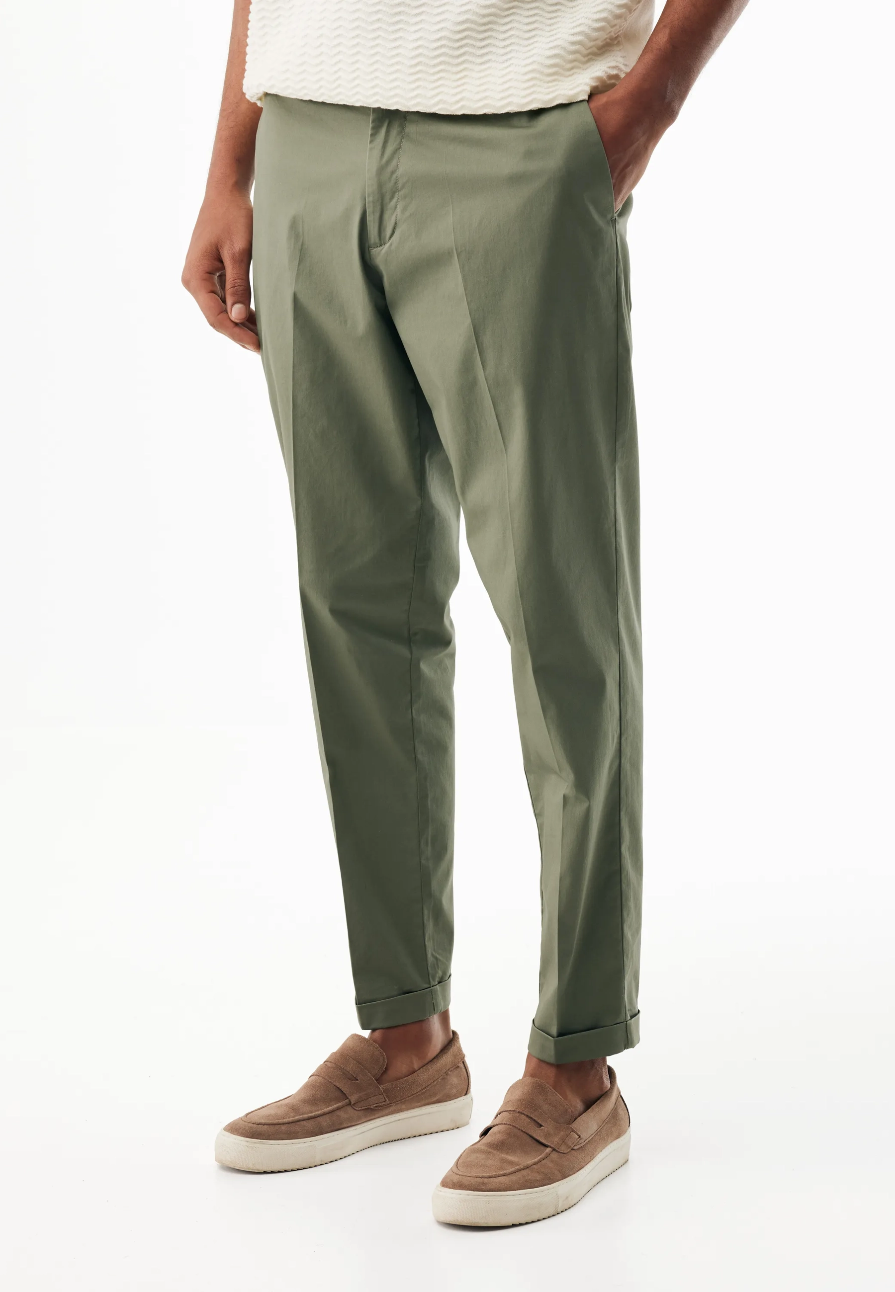 Poplin Broek Groen