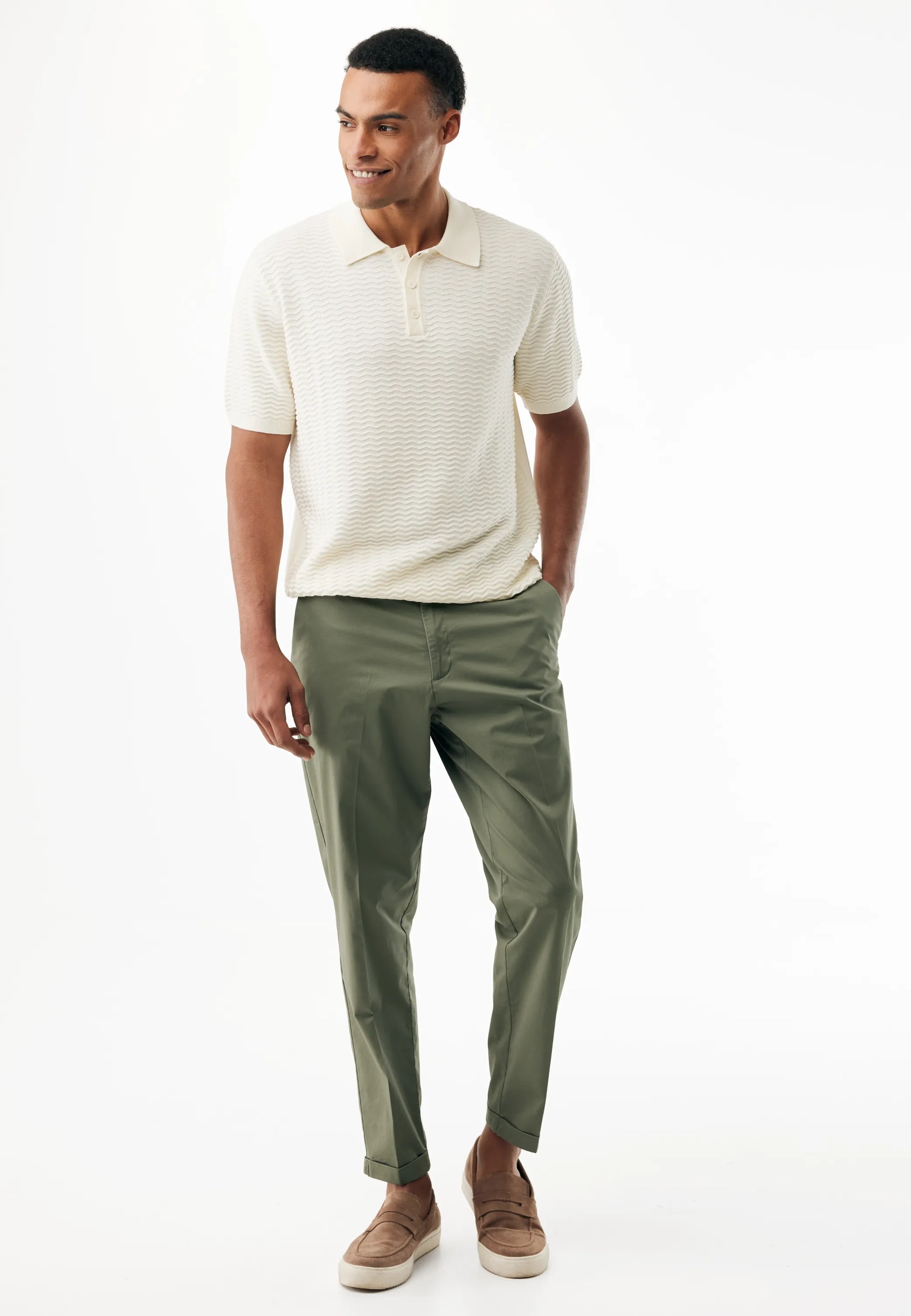 Poplin Broek Groen