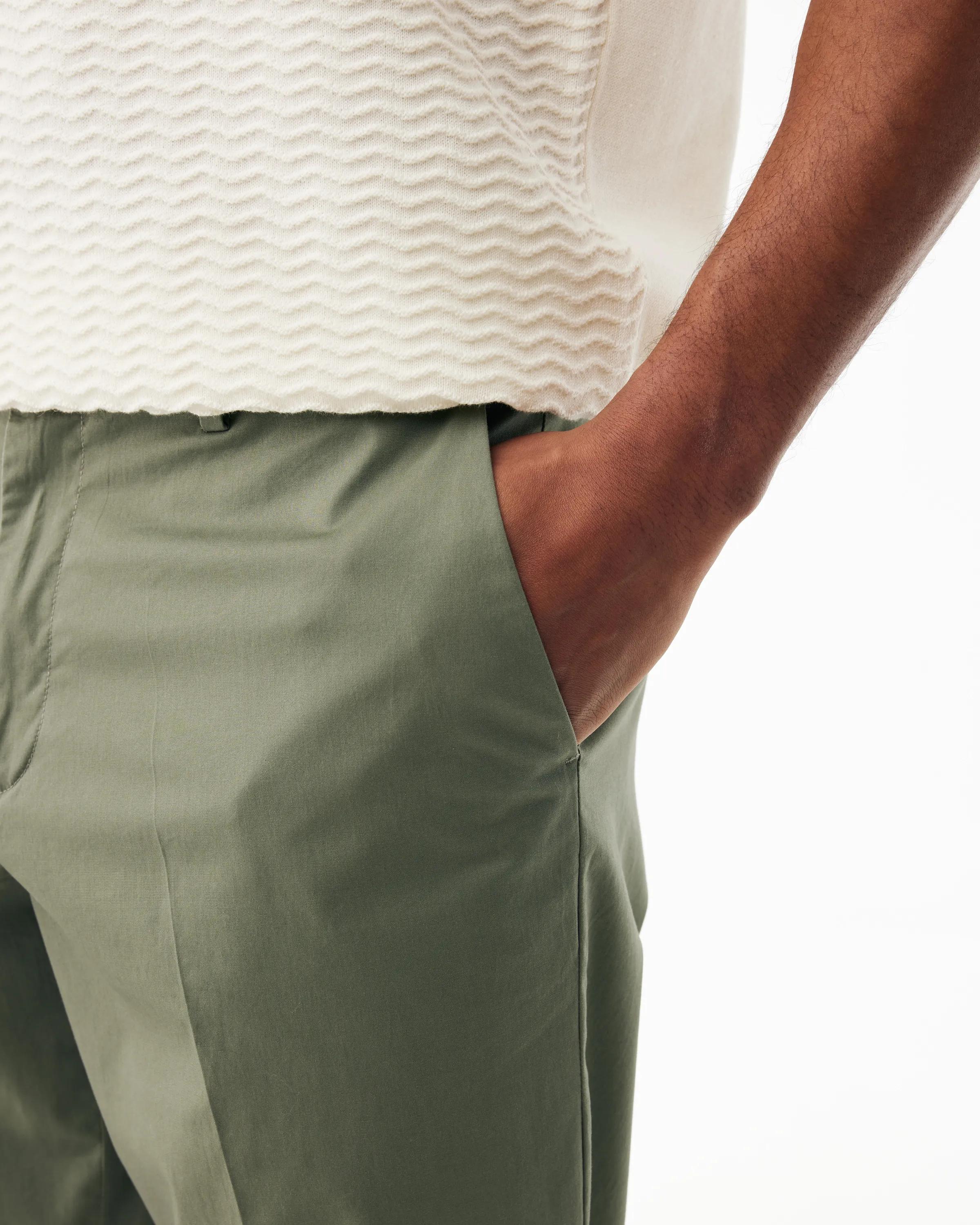 Popelinehose Grün