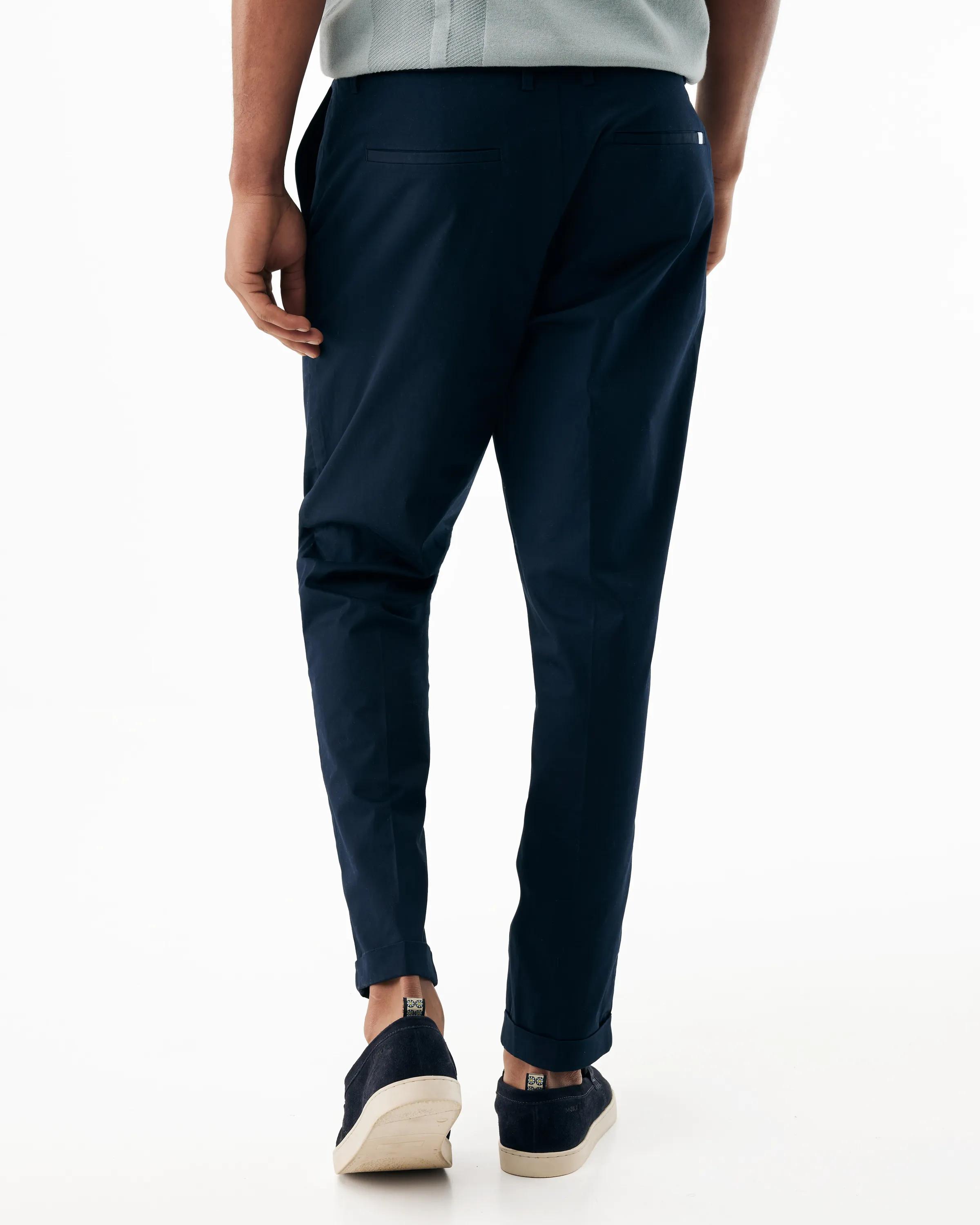 Popelinehose Mittelnavy