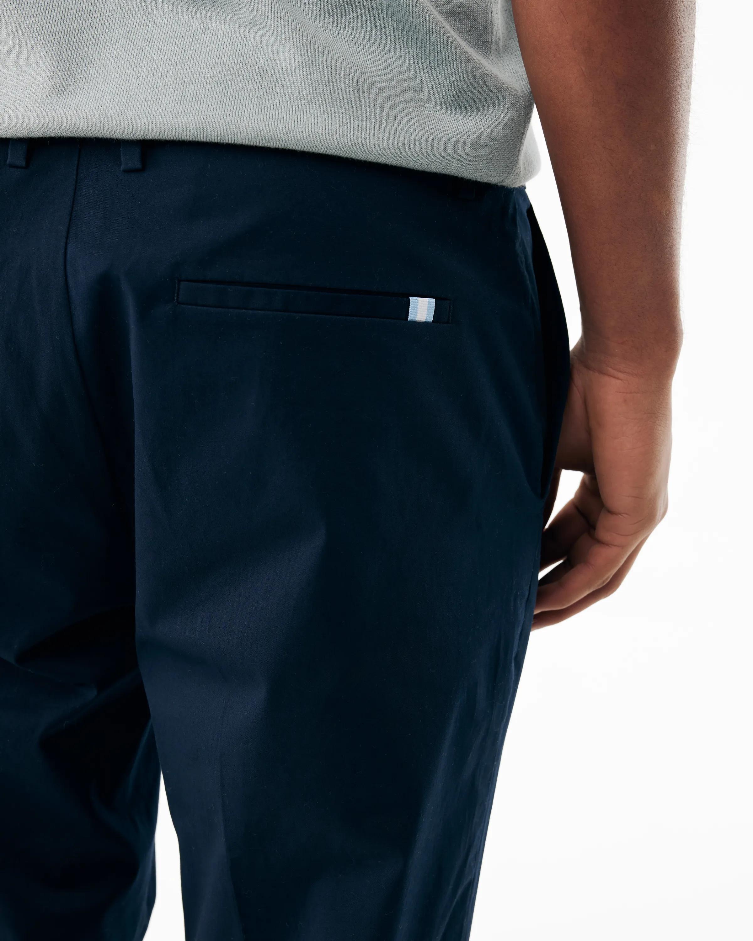 Popelinehose Mittelnavy