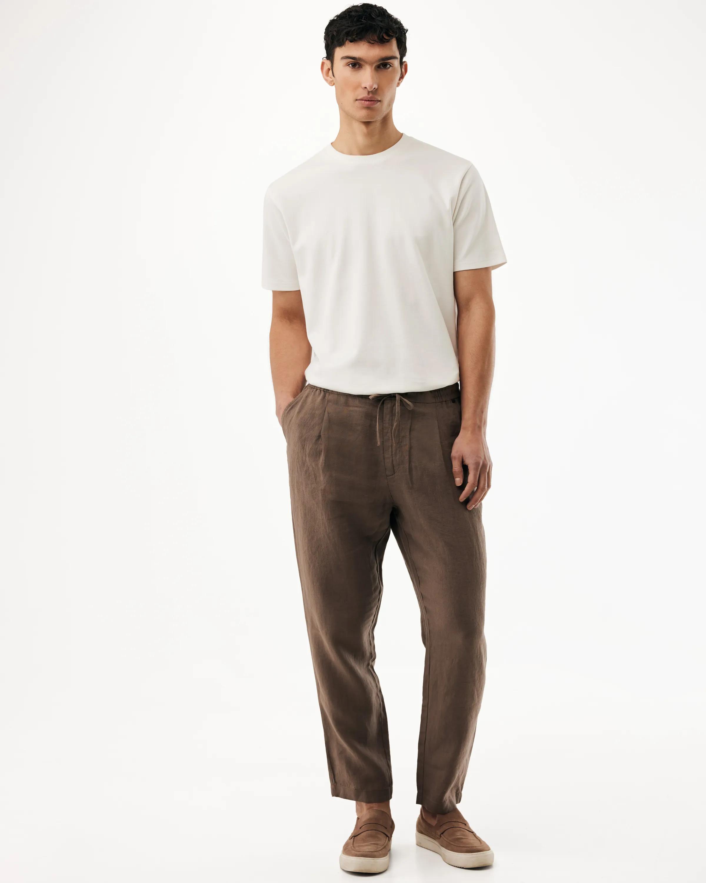 Leinenhose Mittelbraun