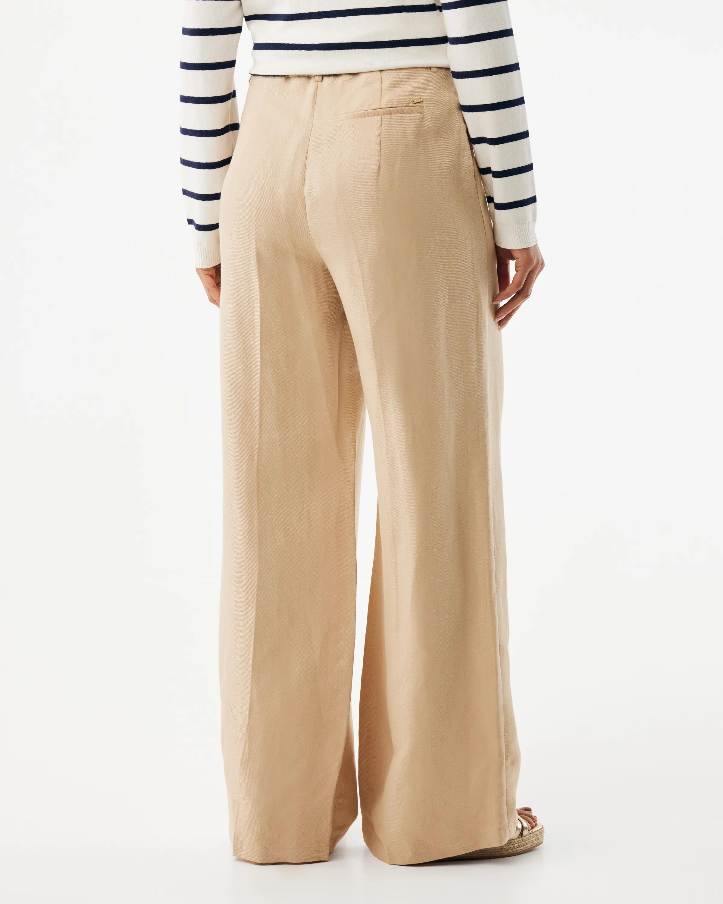 Linen Pants Wide Leg Light Tan