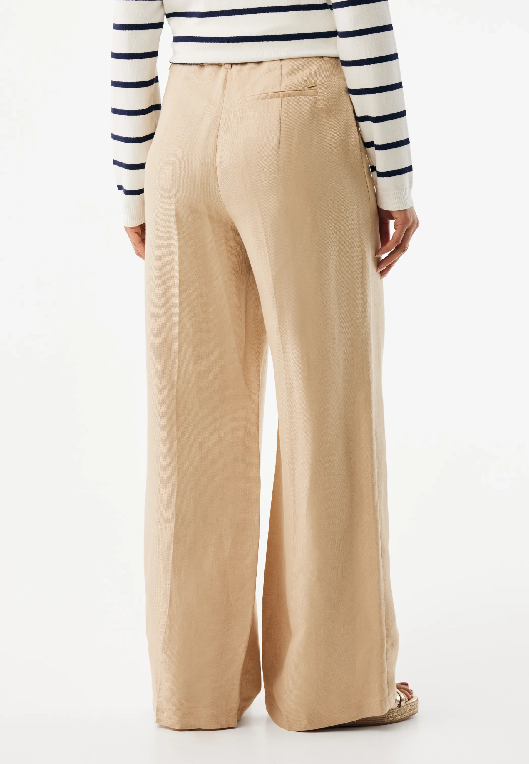 Linen Pants Wide Leg Light Tan