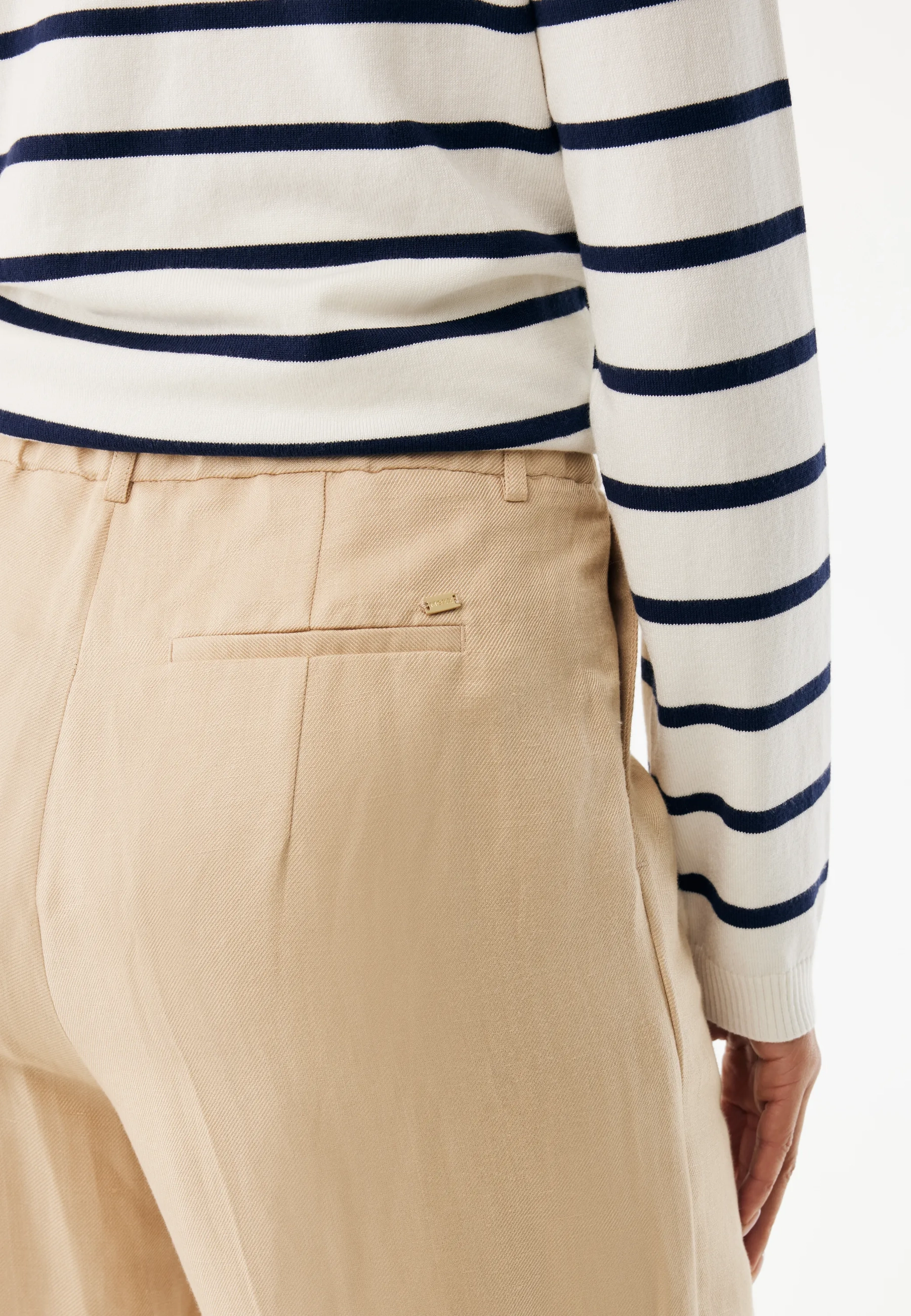 Linen Pants Wide Leg Light Tan