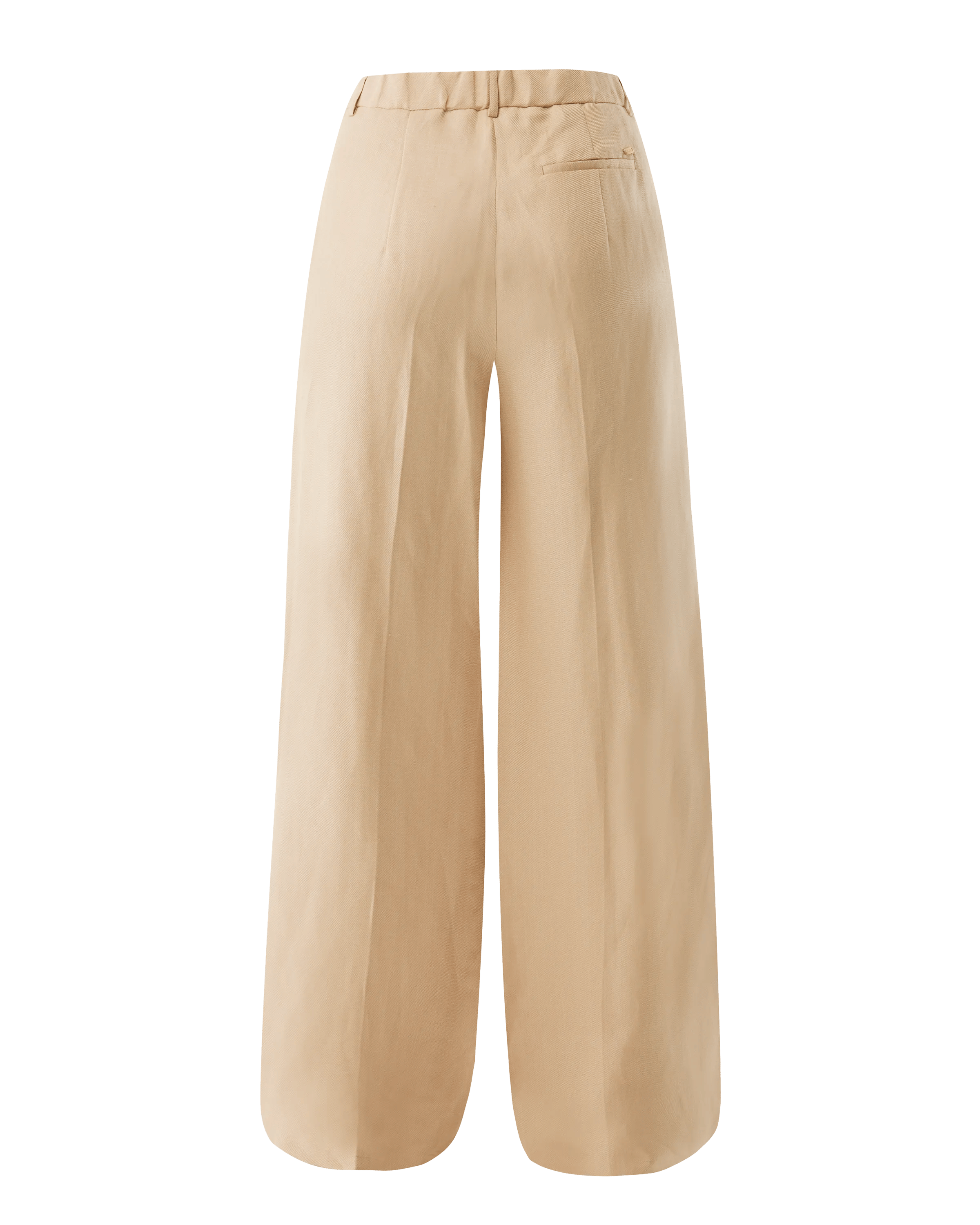 Linen Pants Wide Leg Light Tan