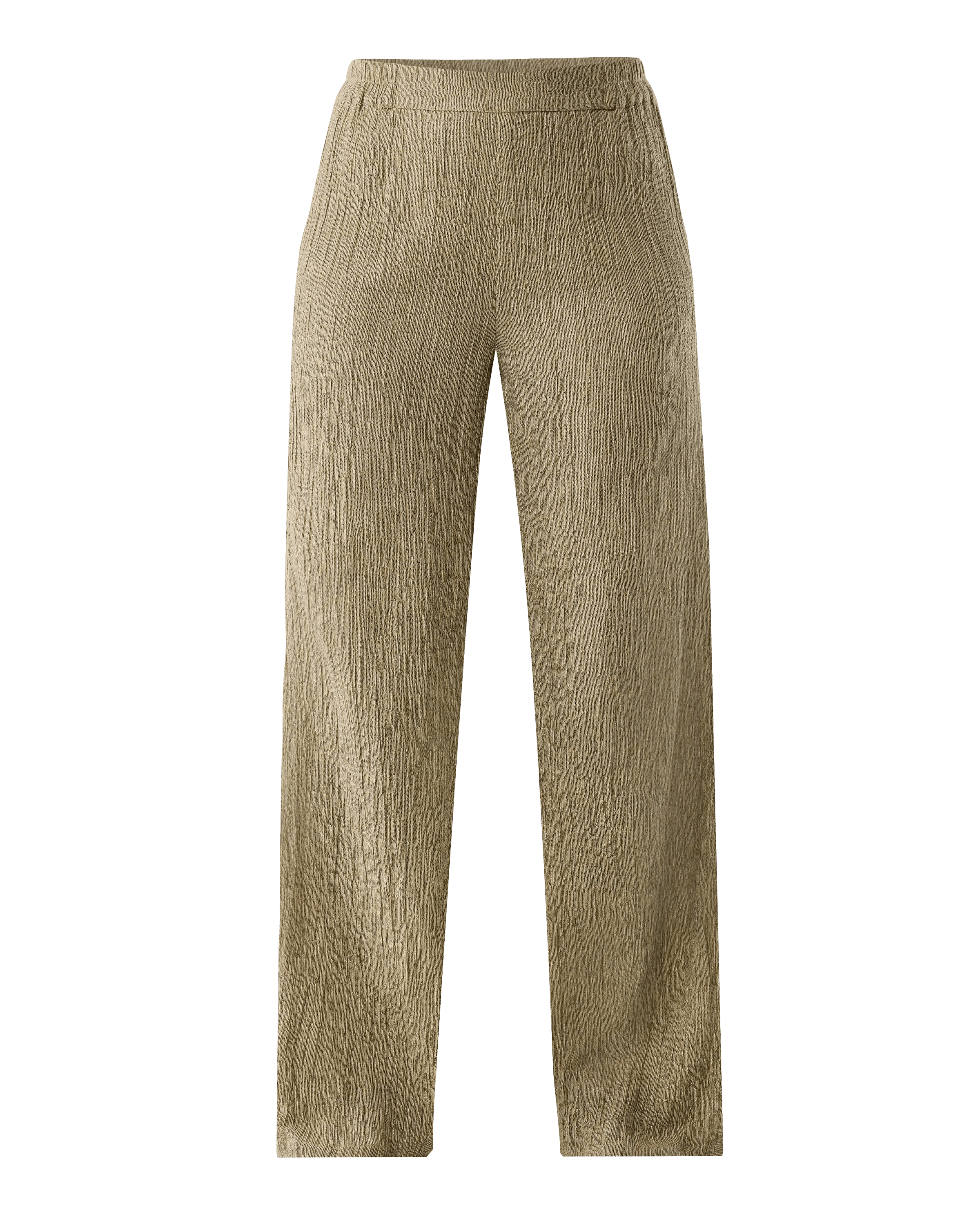 Crincle Pants Wide Leg Gold Glitter